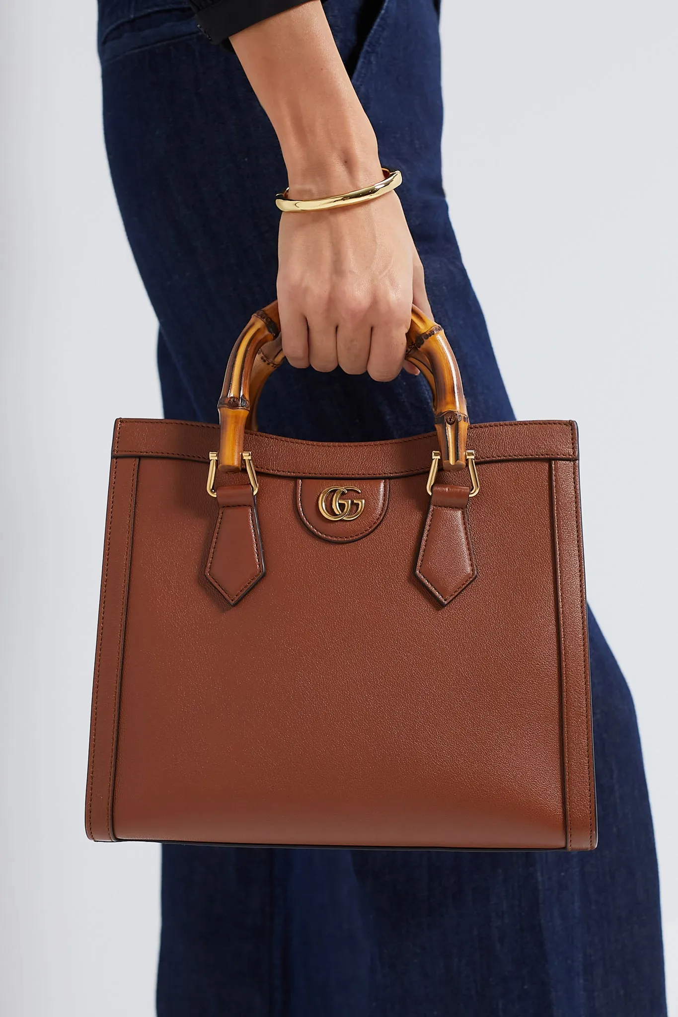 GUCCI Brown Bamboo Diana 2 Way Handbag sold by Tuckernuck product image thumbnail 2