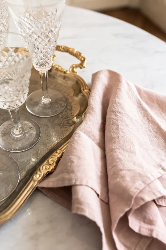 Rose Linen Napkins Set Of 4 made by Tuckernuck