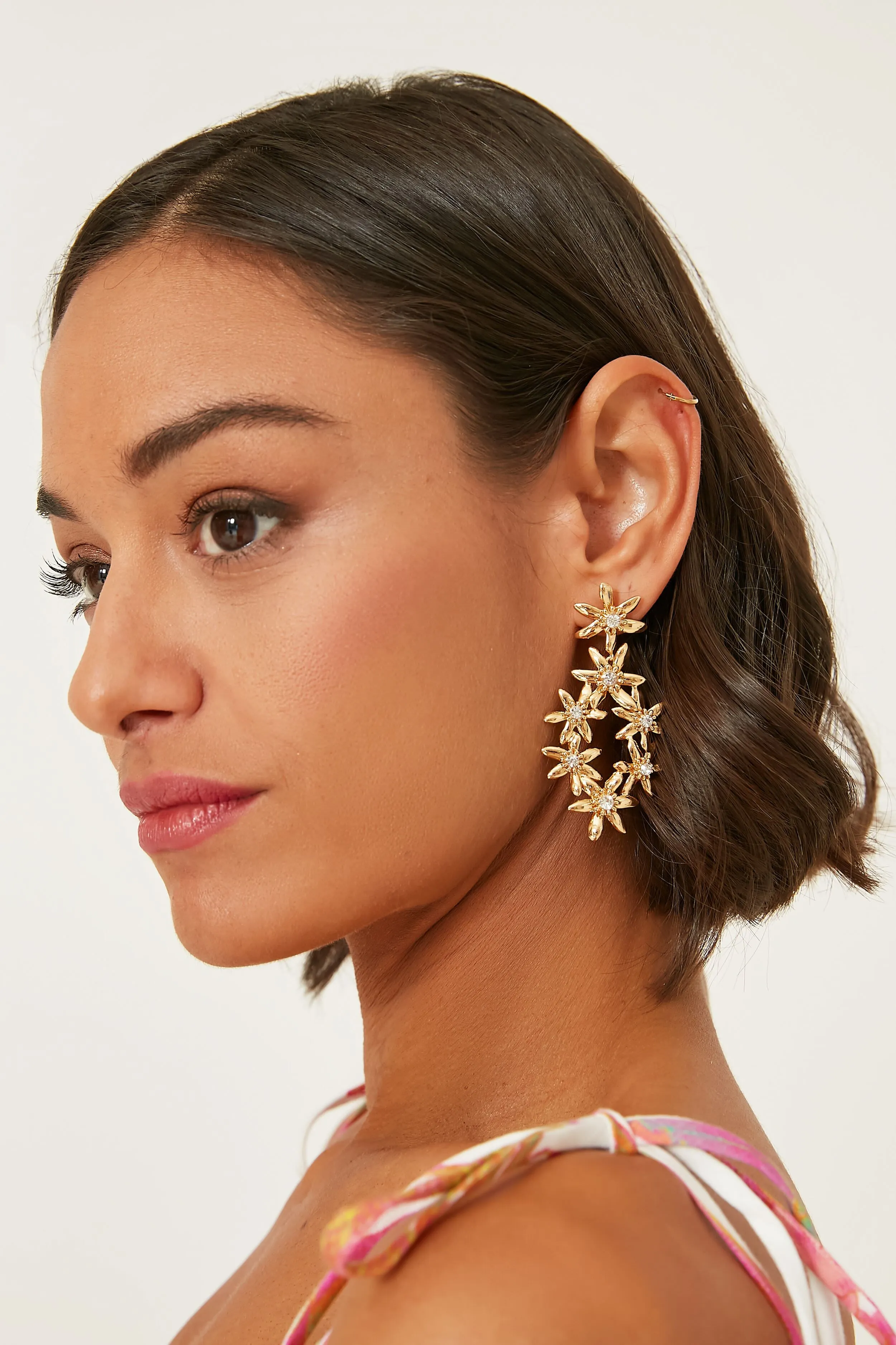 Gold Elena Lux Earrings sold by Tuckernuck product image thumbnail 2