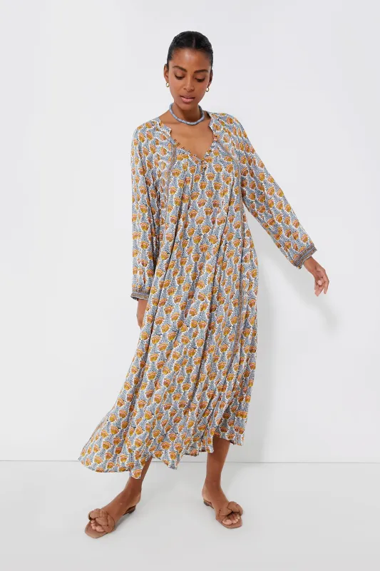 Tulip Print French Blue Fiore Maxi Dress sold by Tuckernuck