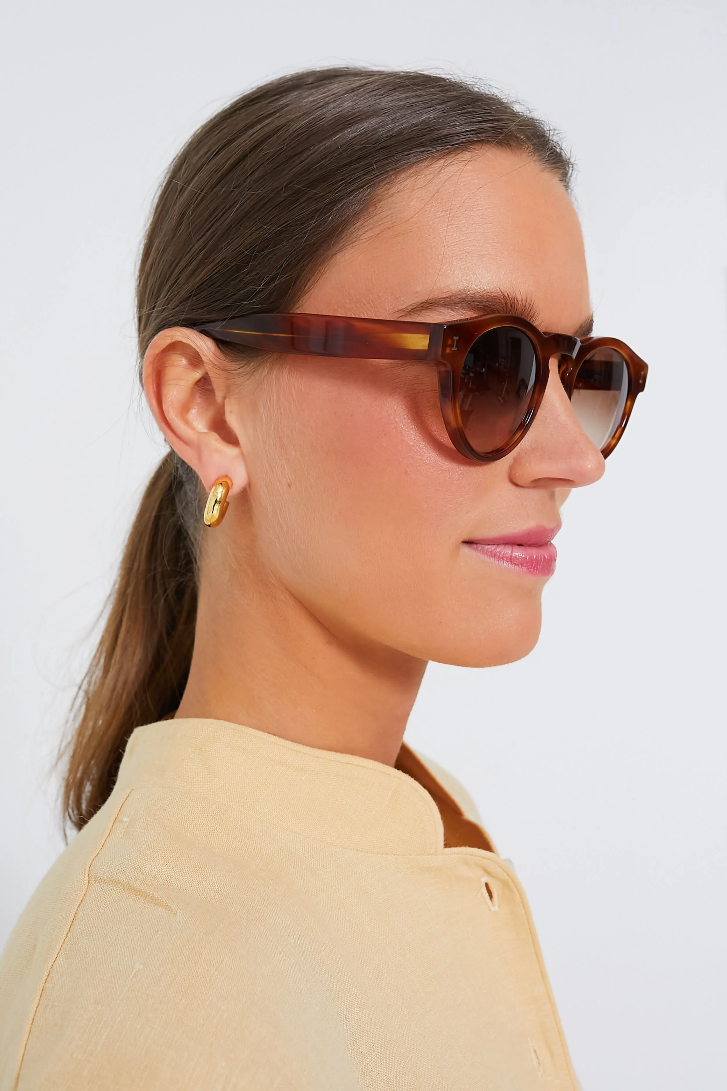 Saffron Havana Leonard Sunglasses sold by Tuckernuck product image thumbnail 2
