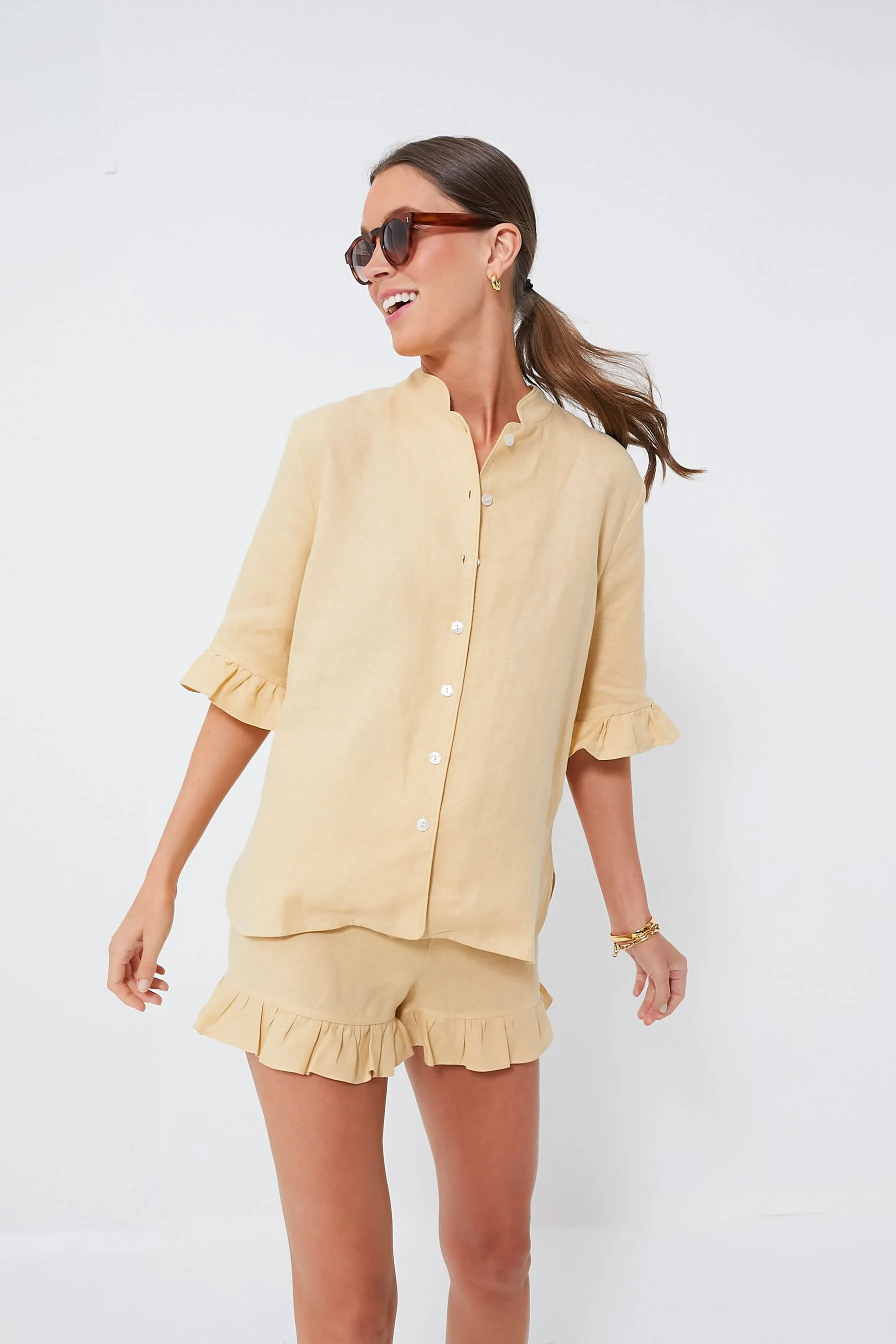 Saffron Havana Leonard Sunglasses sold by Tuckernuck product image thumbnail 3