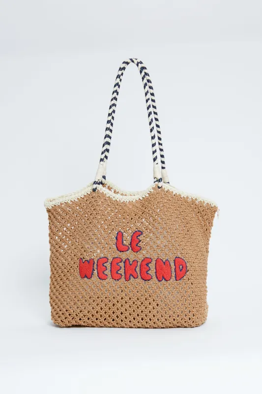 Tan Le Weekend L'ete Tote sold by Tuckernuck