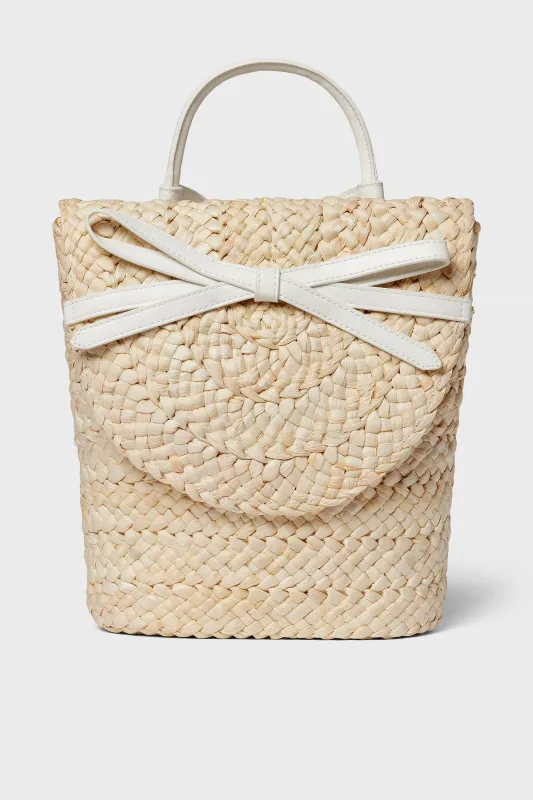 White Lexi Backpack made by Tuckernuck