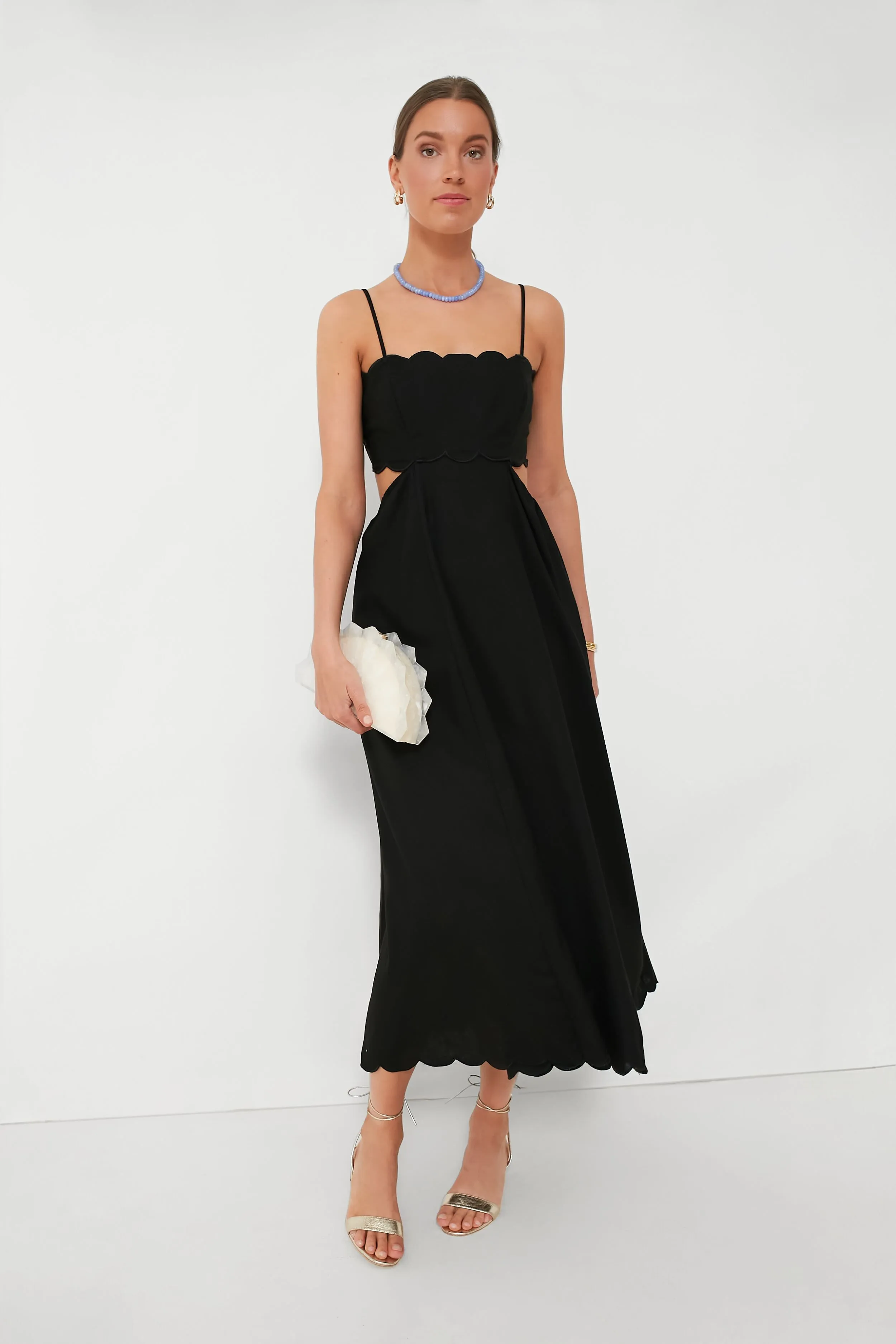 Black Scallop Hem Dress sold by Tuckernuck product image thumbnail 2