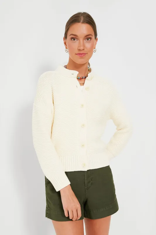 Ivory Nico Chunky Cardigan made by Alex Mill