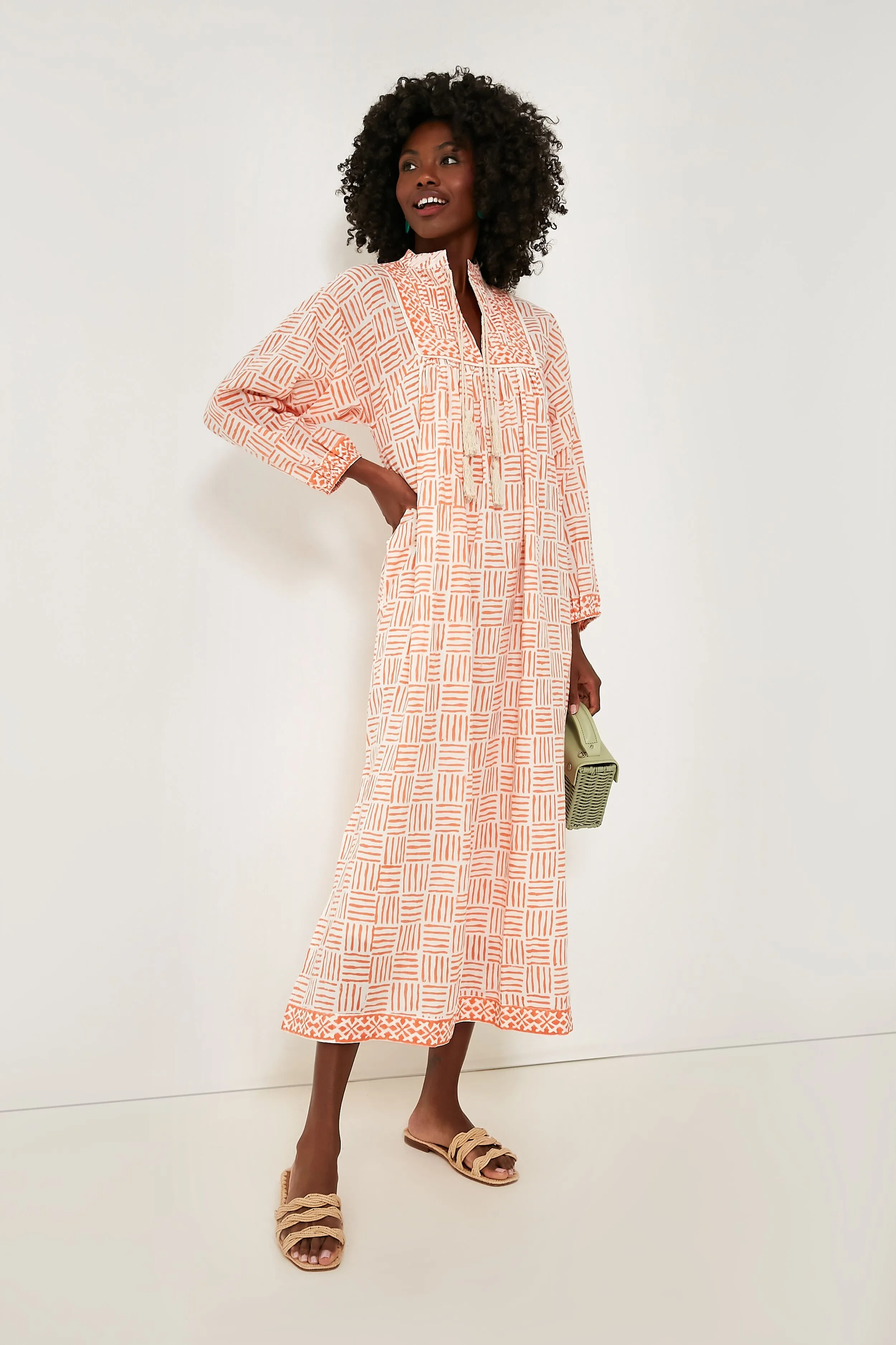 Coral Endless Summer Kaftan sold by Tuckernuck product image thumbnail 2