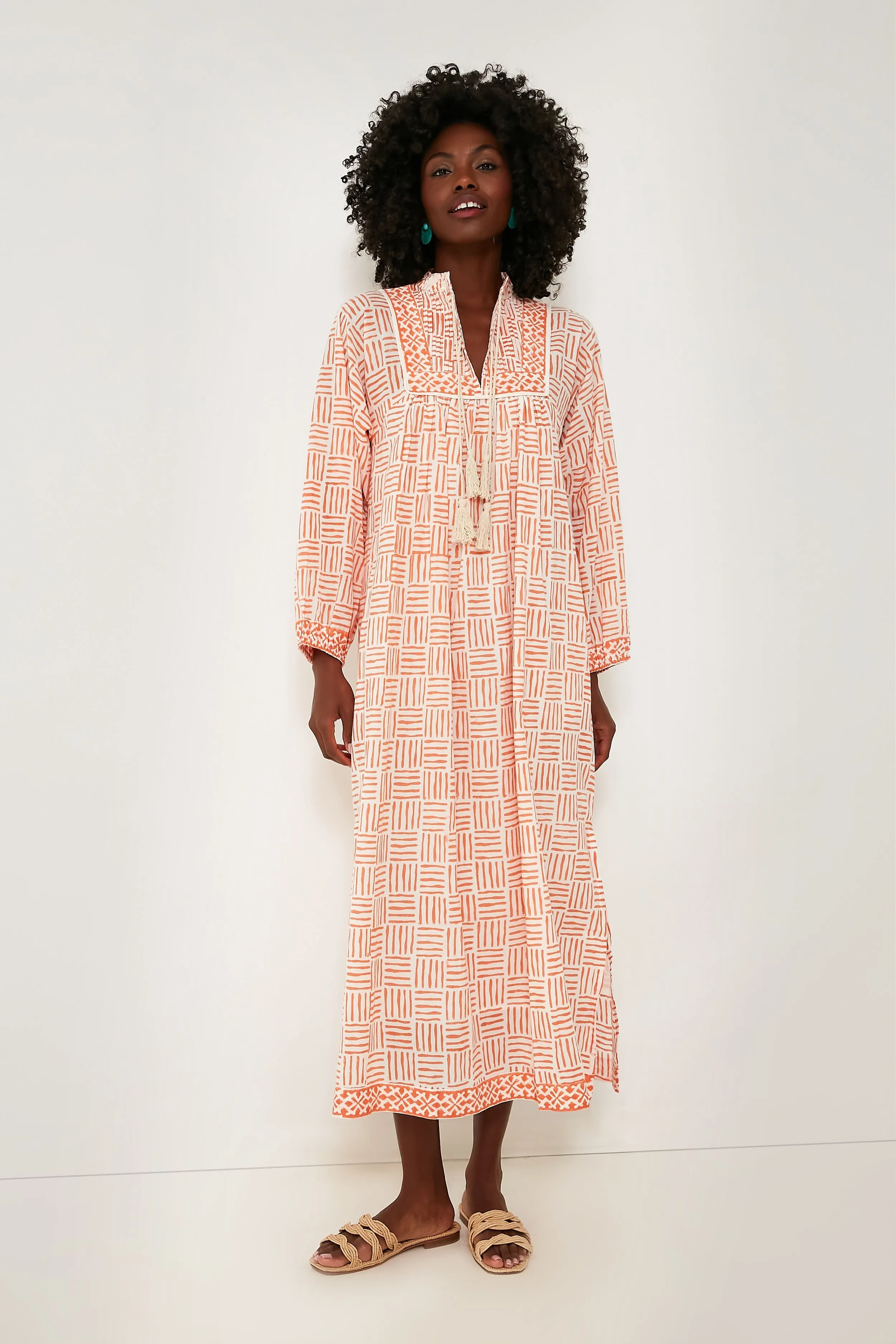 Coral Endless Summer Kaftan sold by Tuckernuck