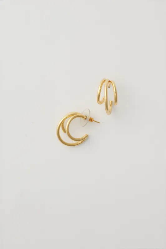 Gold Triple Threat Earring sold by Tuckernuck