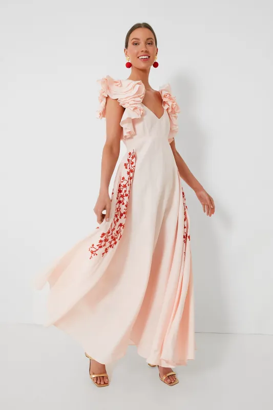 Peach Essen Maxi Dress made by Tuckernuck