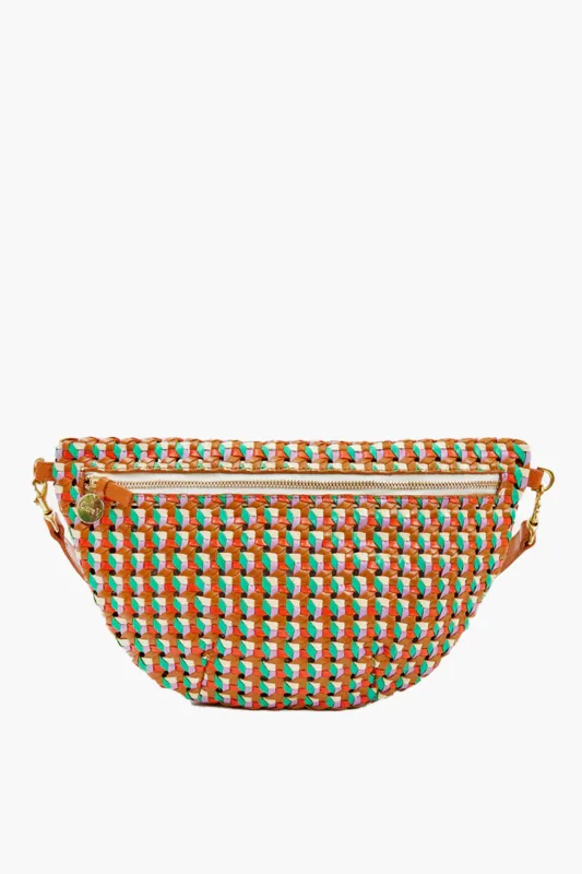 Multi Mercado Rattan Grande Fanny made by Clare Vivier