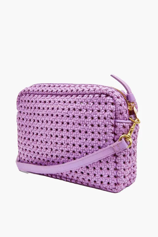 Lilac Rattan Midi Sac sold by Tuckernuck