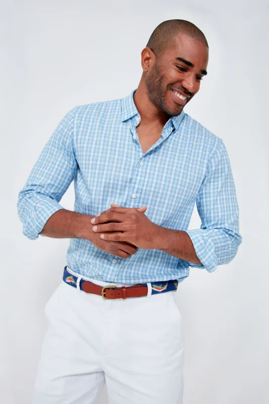 Shorefront Check Movement Shirt made by Faherty