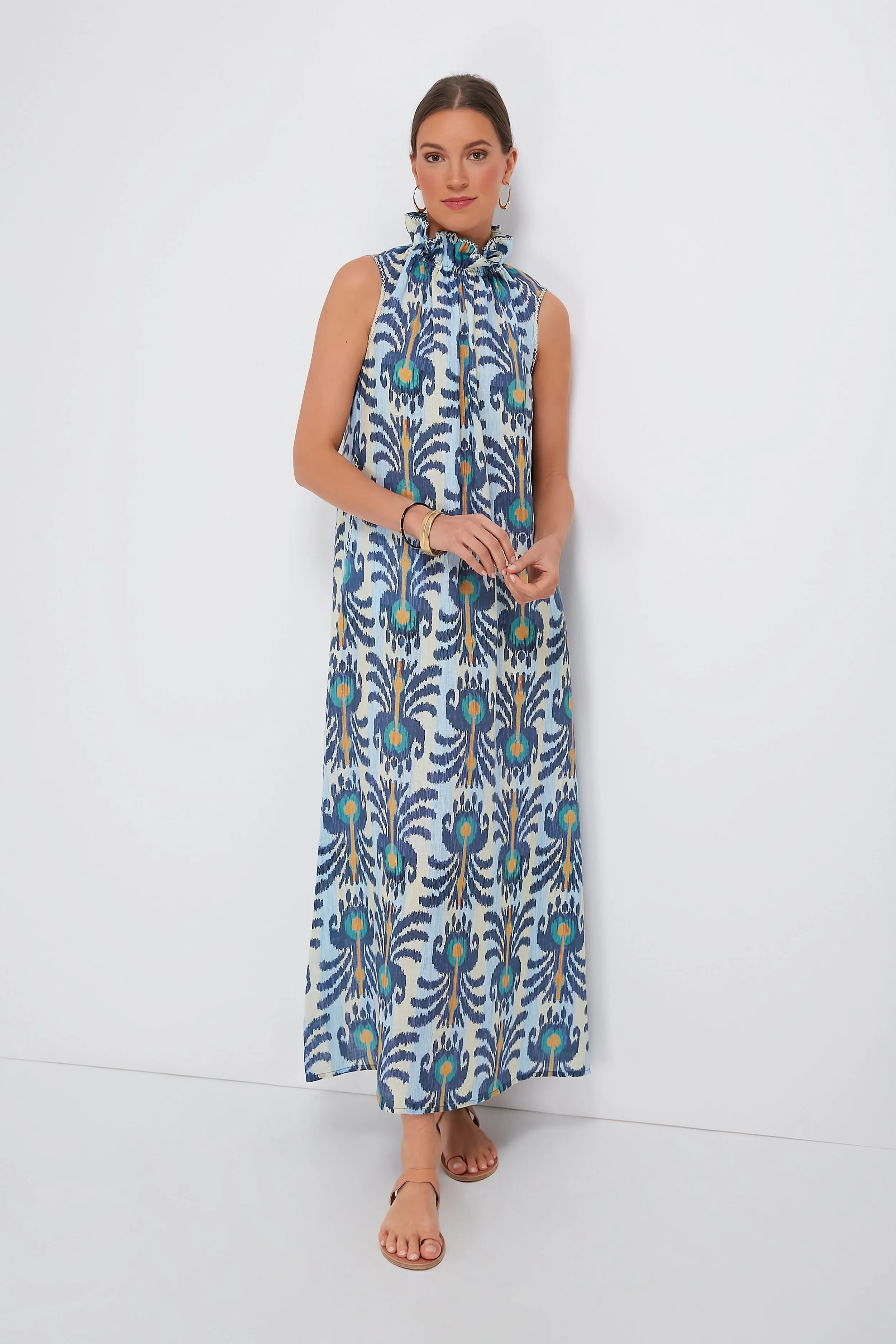 Ikat Blue Sundrop Dress sold by Tuckernuck