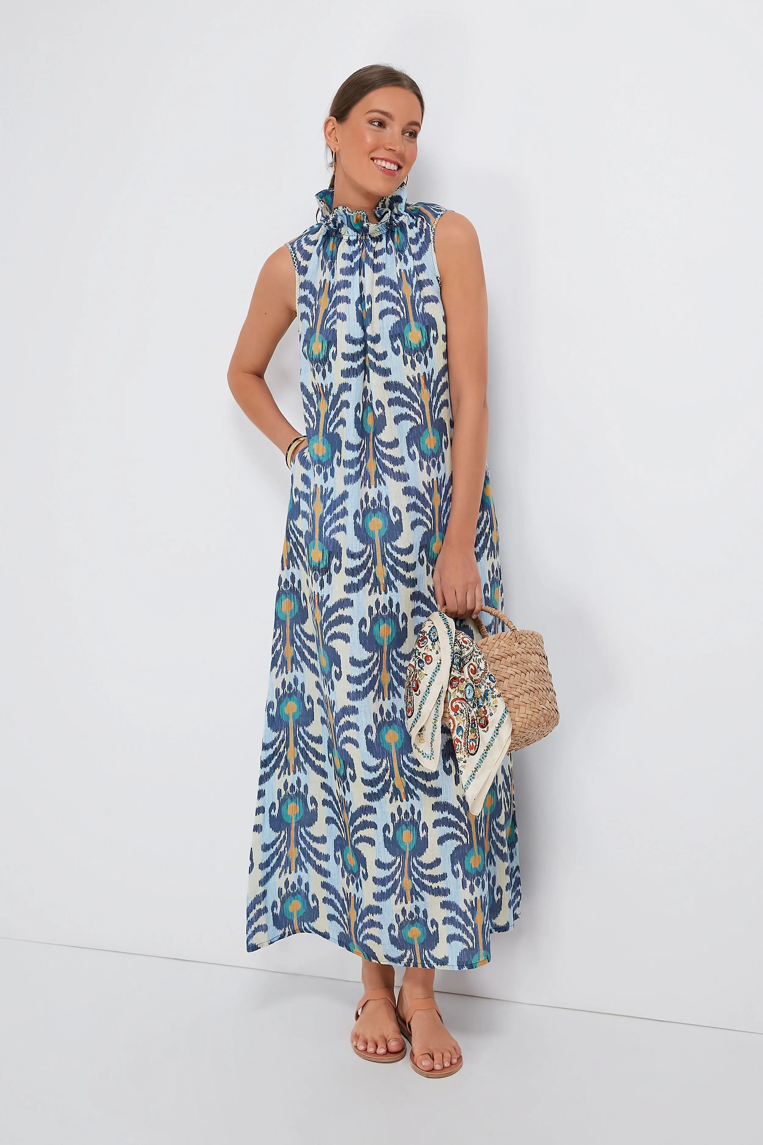 Ikat Blue Sundrop Dress sold by Tuckernuck product image thumbnail 2