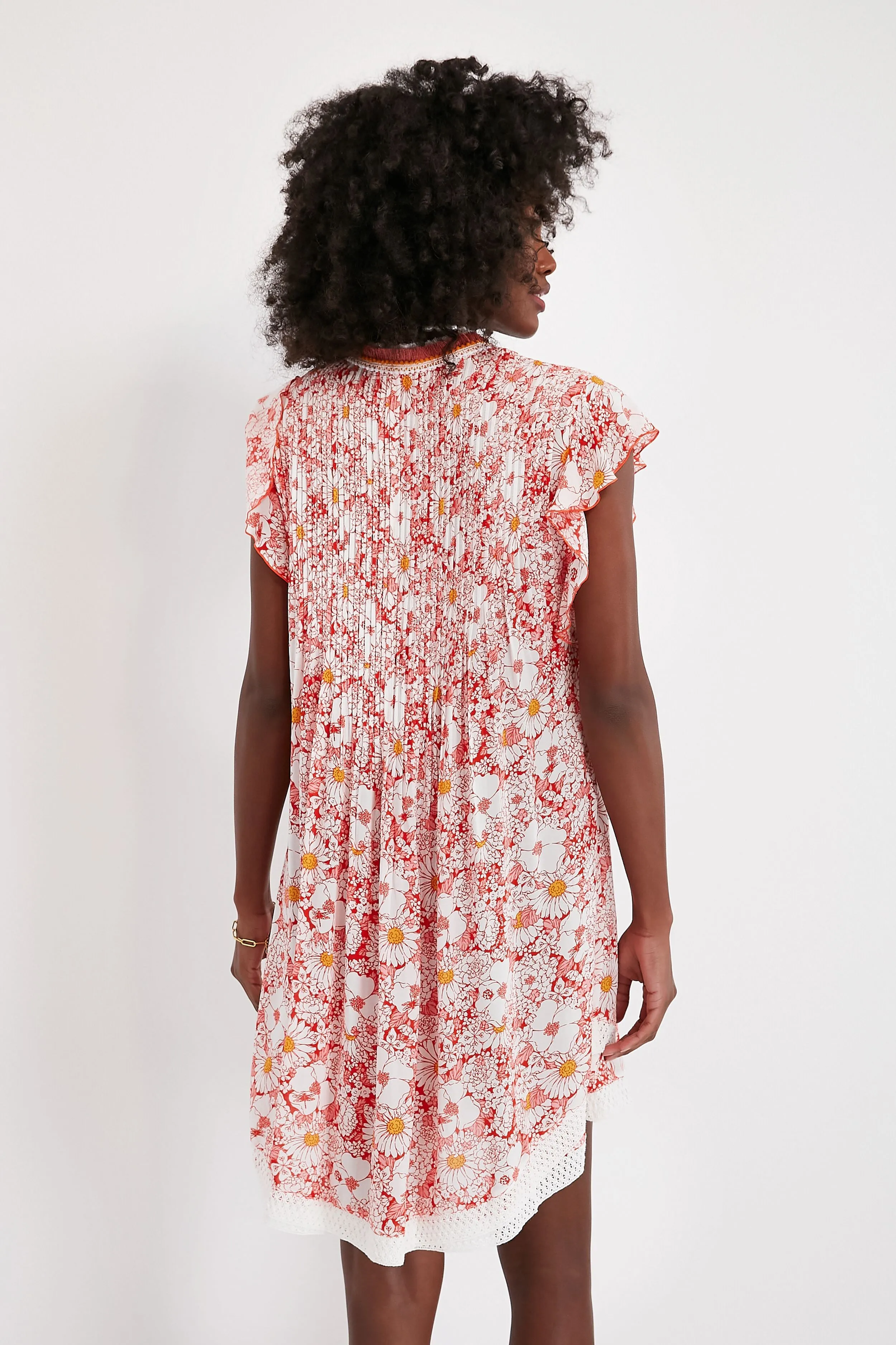 Orange Mid 70s Garden Sasha Mini Dress sold by Tuckernuck product image thumbnail 4