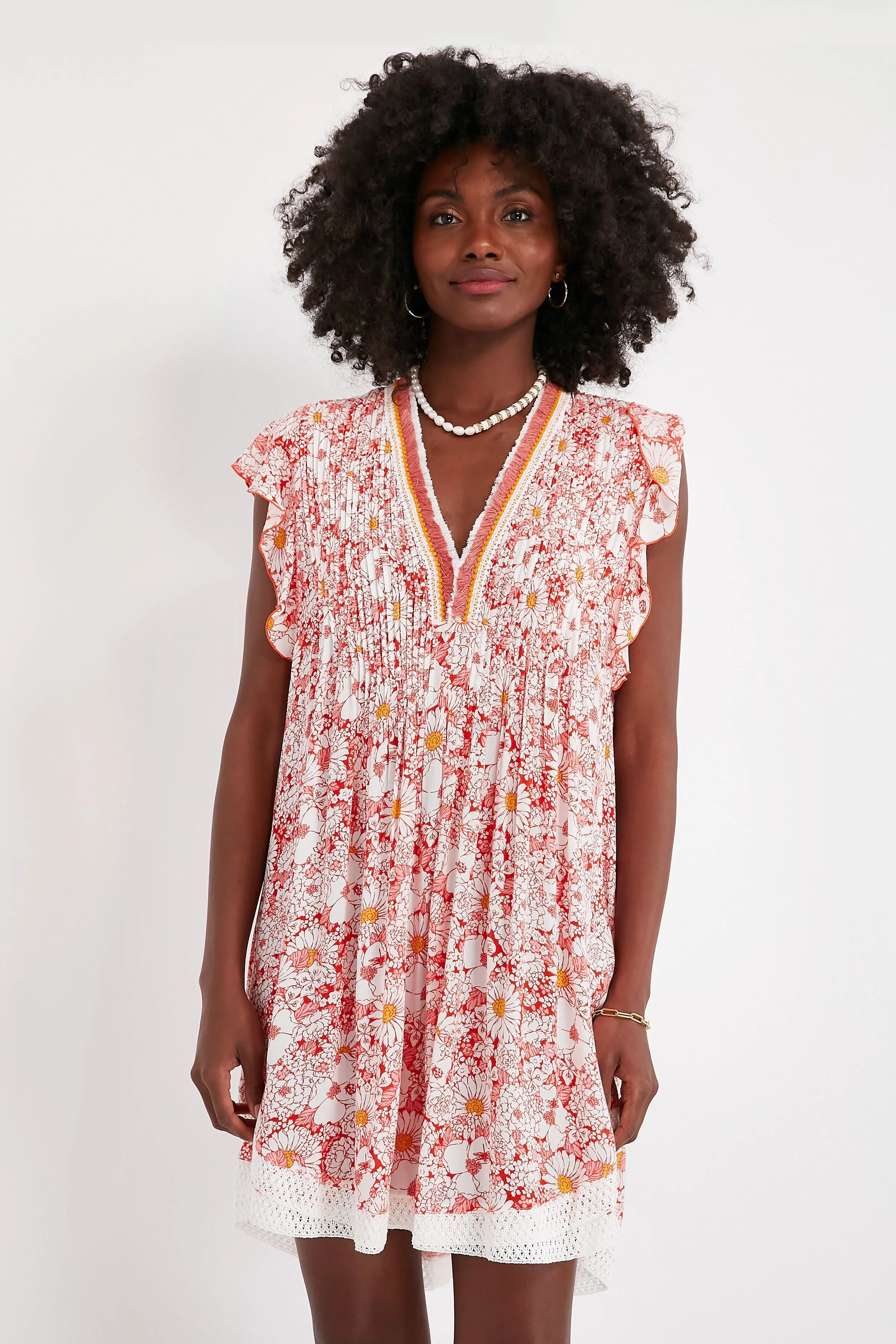 Orange Mid 70s Garden Sasha Mini Dress sold by Tuckernuck product image thumbnail 2