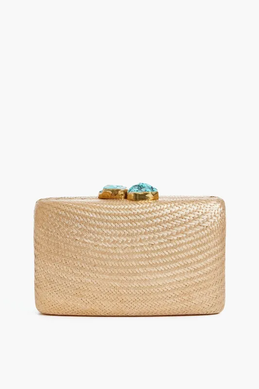 Gold Jen Turq Stones Clutch made by Tuckernuck