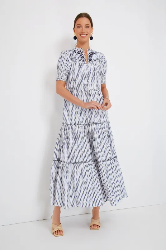 Ikat Blue Tara Dress made by Tuckernuck