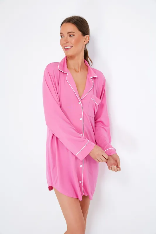 Italian Rose Gisele Sleepshirt made by Eberjey