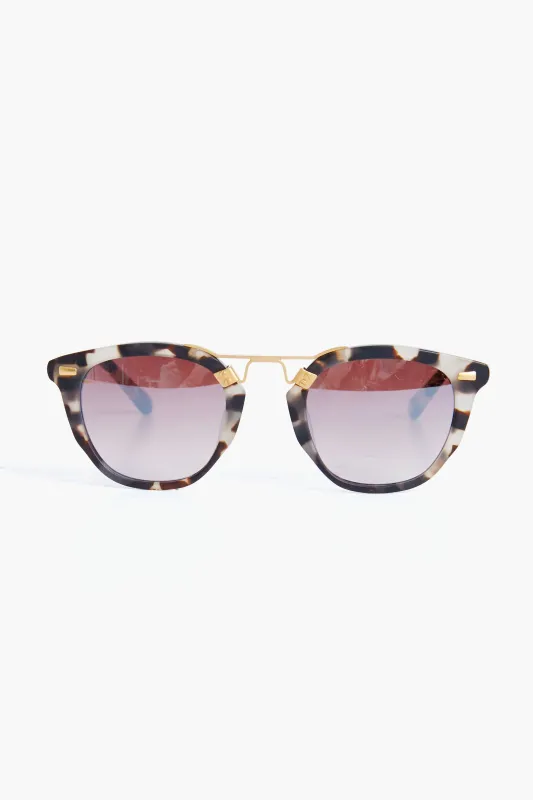 Matte Malt Mirrored 24K Beau Sunglasses sold by Tuckernuck
