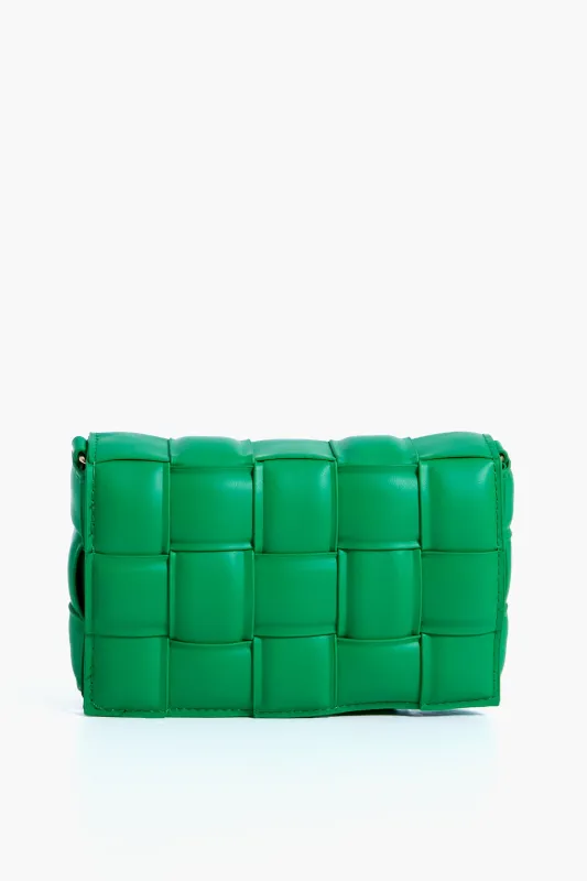 Kelly Green Holden Woven Bag sold by Tuckernuck