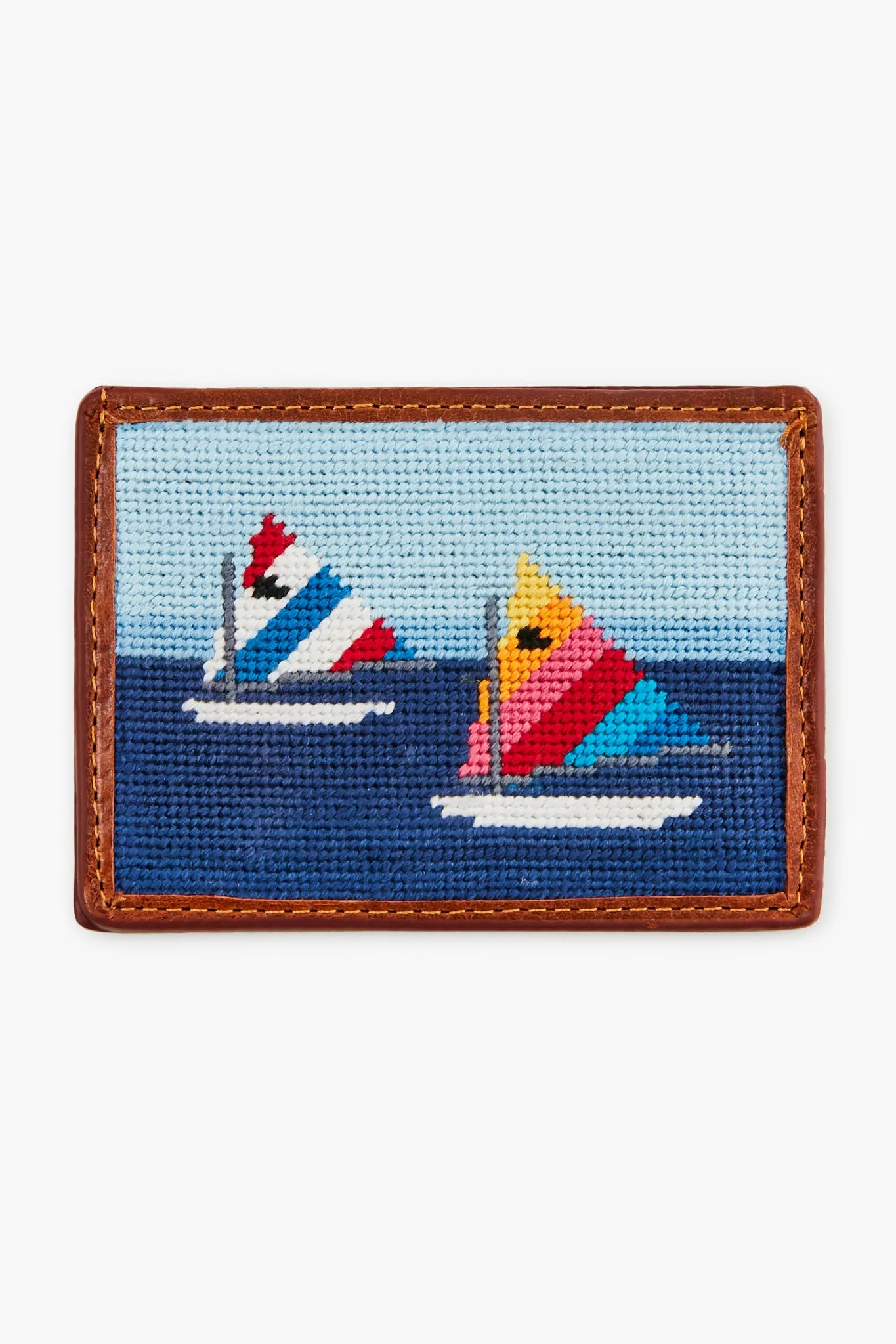 Day Sailor Needlepoint Card Wallet sold by Tuckernuck