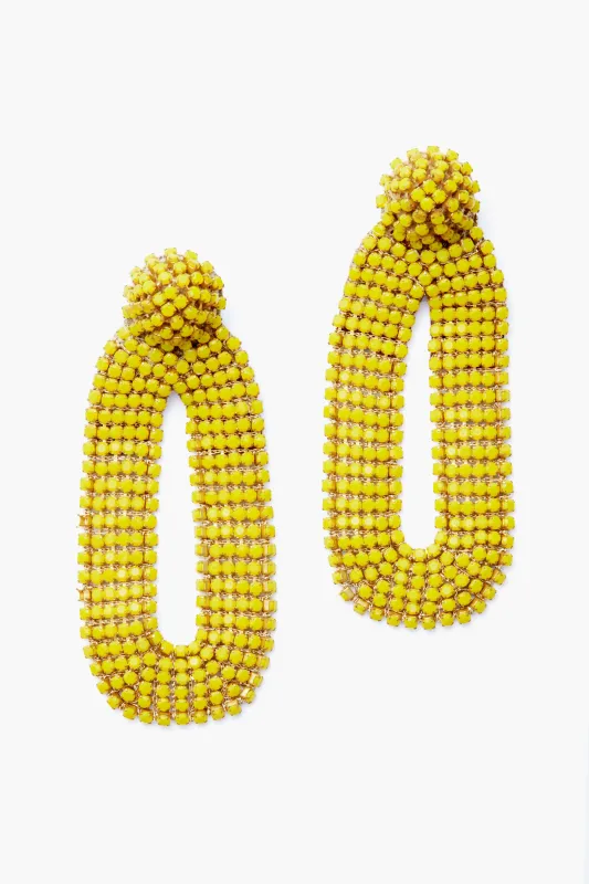 Yellow Bianca Earrings made by Tuckernuck