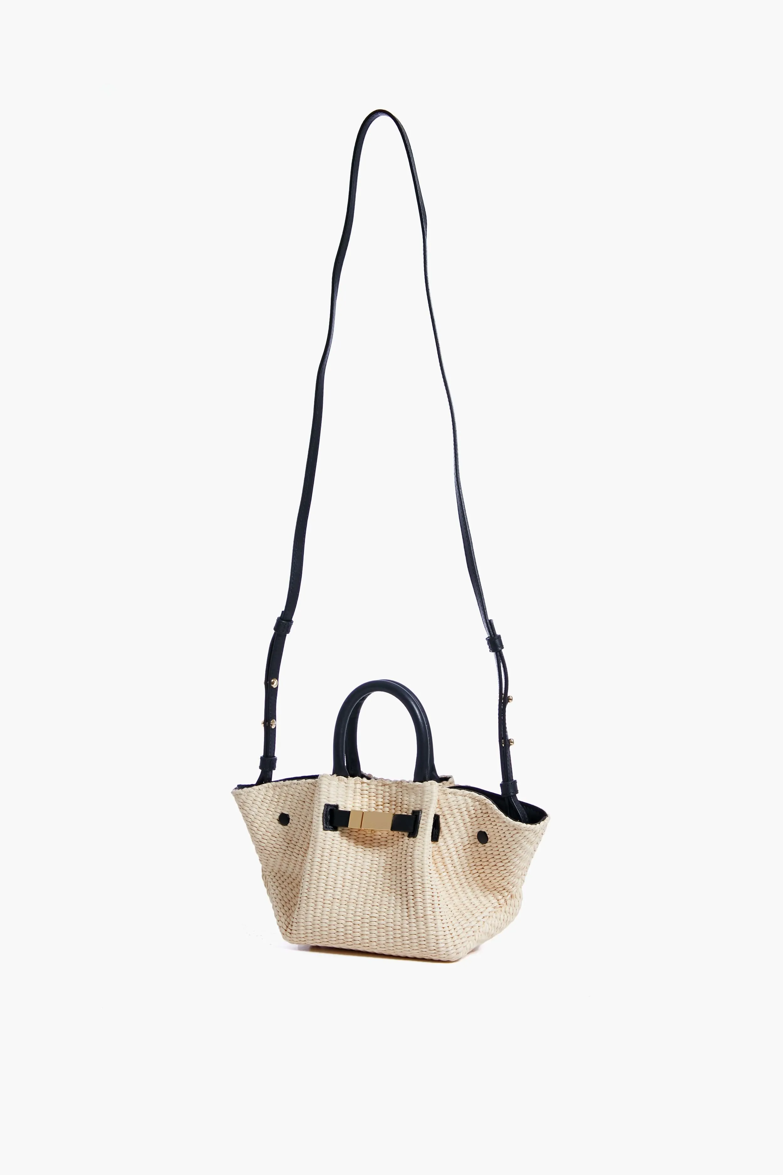 Black Natural Raffia Mini New York Bag sold by Tuckernuck product image thumbnail 3