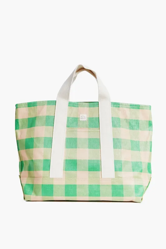 Green and Butterscotch Bodie Oversized Tote made by Loeffler Randall