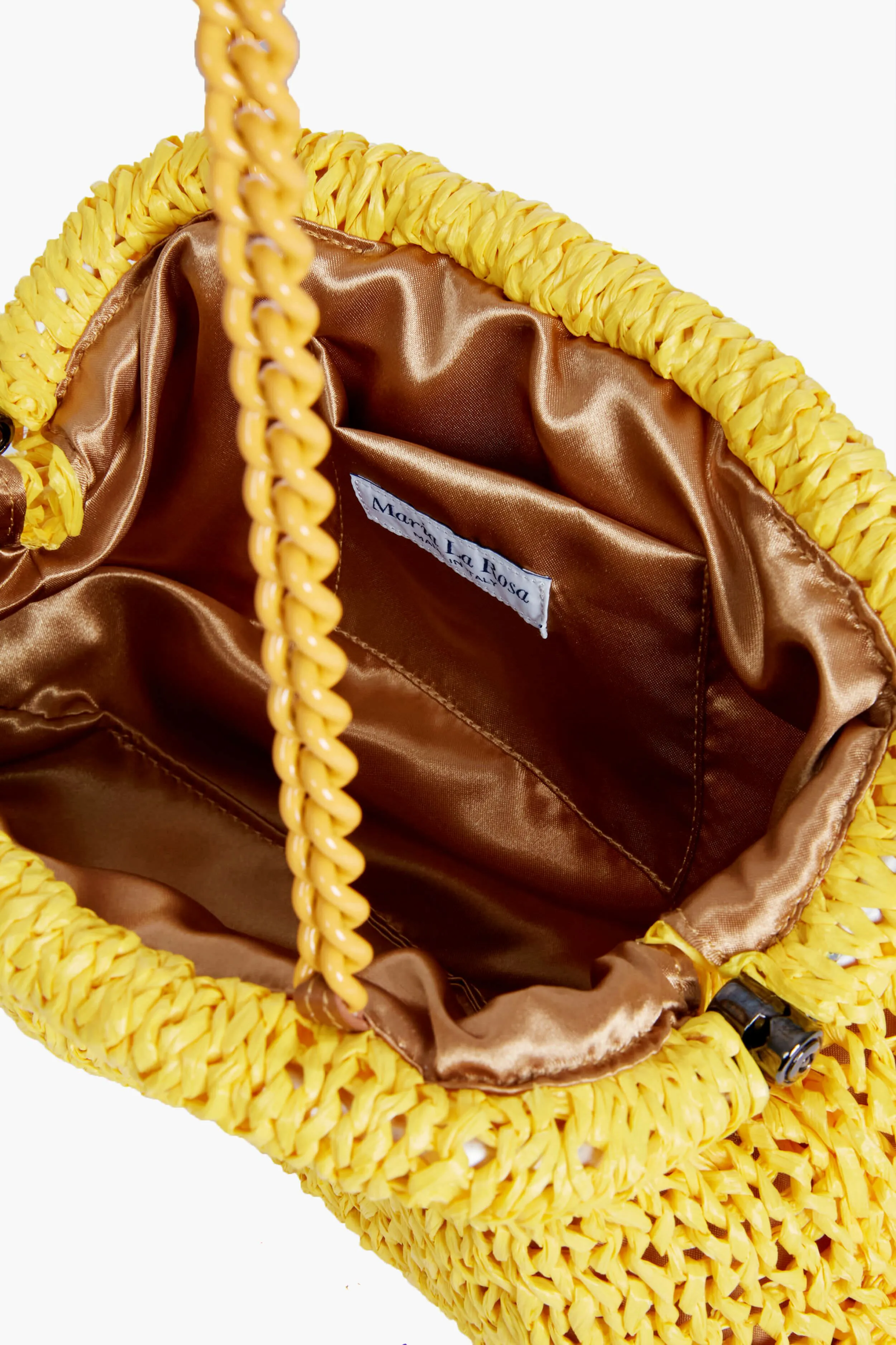Yellow Raffia Game Clutch sold by Tuckernuck product image thumbnail 4