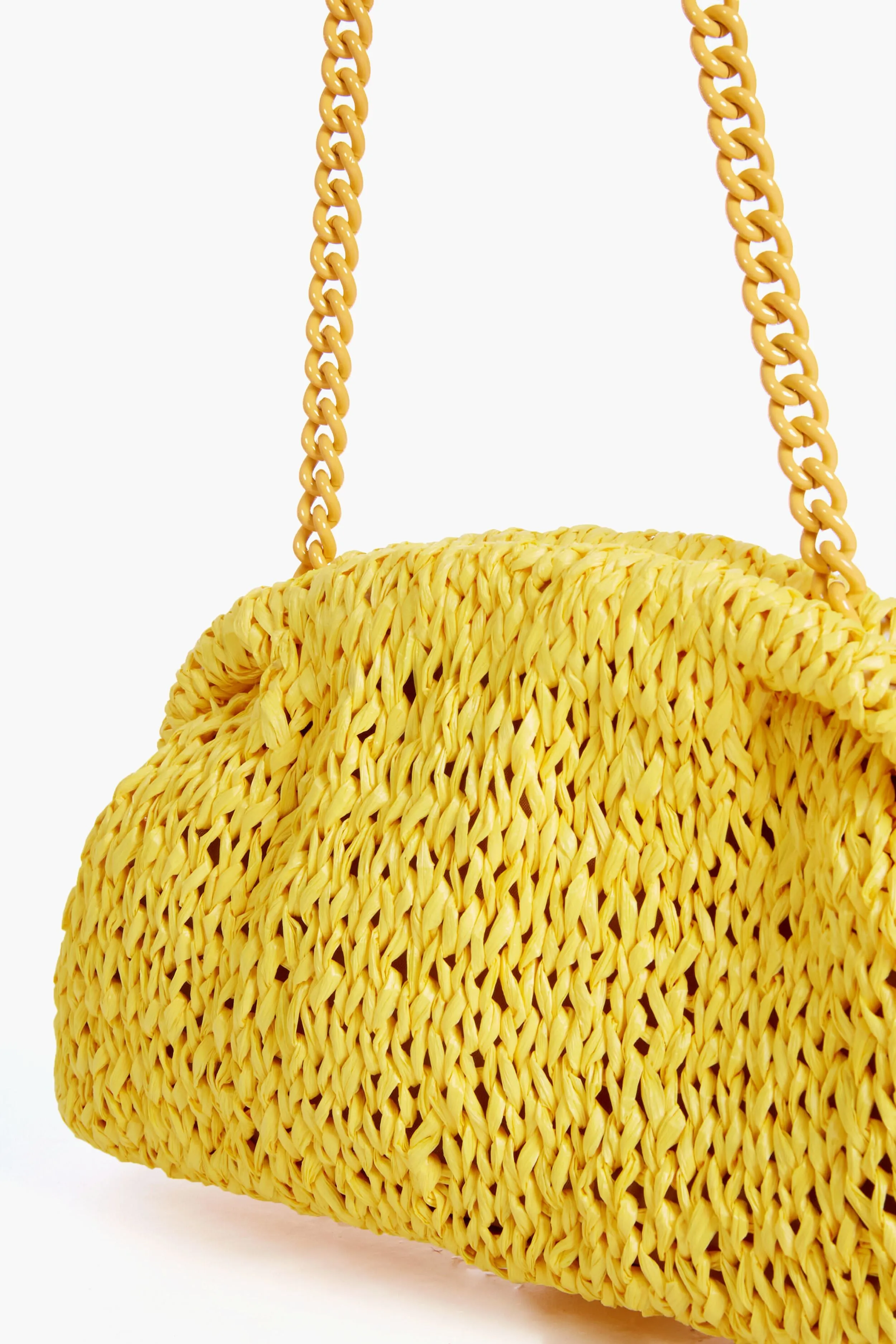 Yellow Raffia Game Clutch sold by Tuckernuck product image thumbnail 5