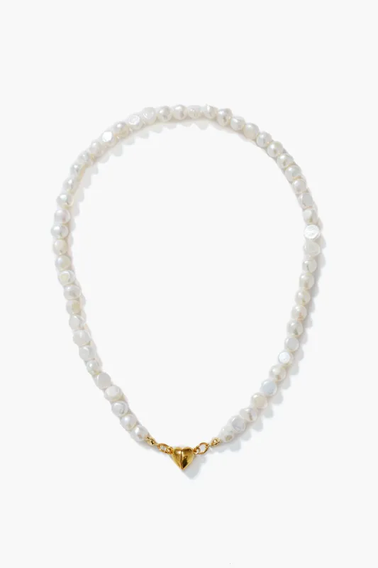 Gold Celeste Pearl Necklace made by Petit Moments