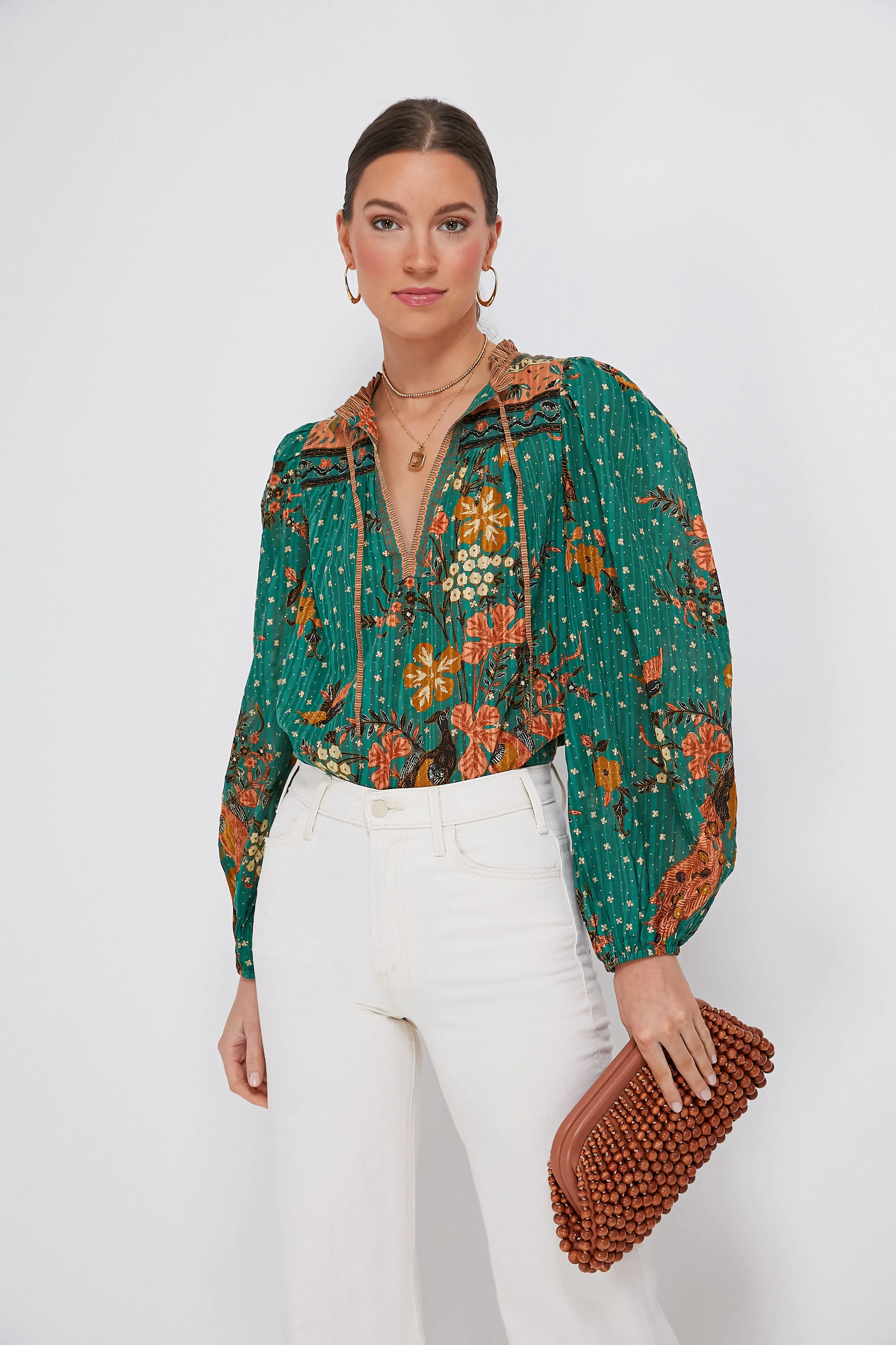 Hummingbird Rana Blouse sold by Tuckernuck