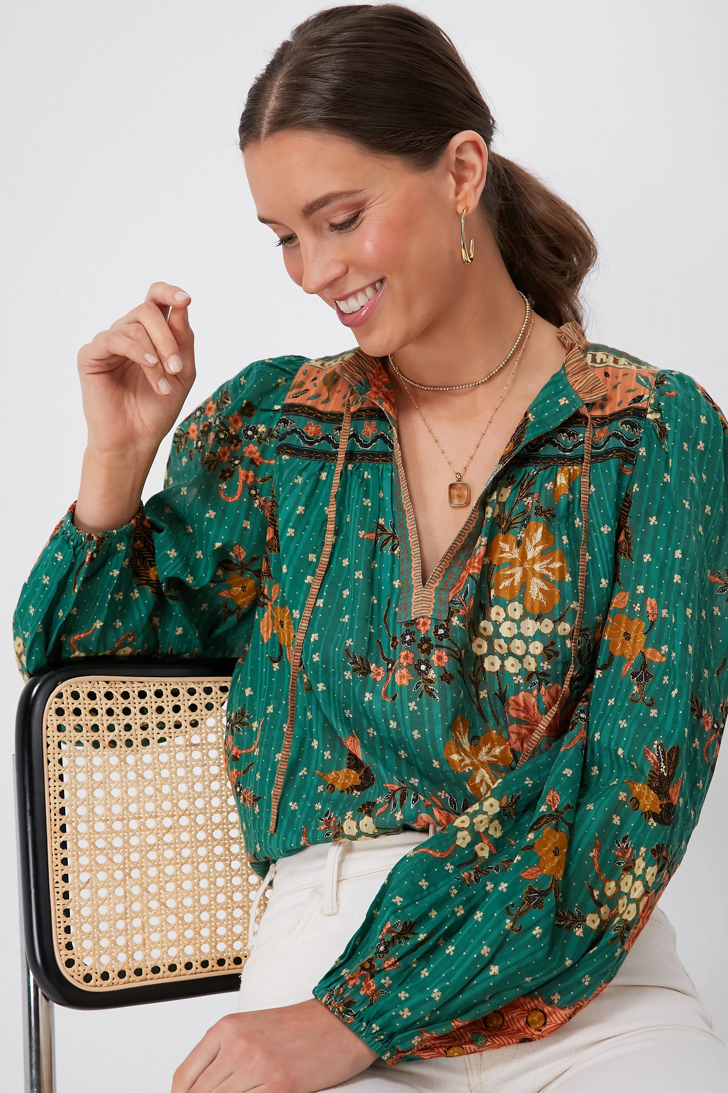 Hummingbird Rana Blouse sold by Tuckernuck product image thumbnail 5