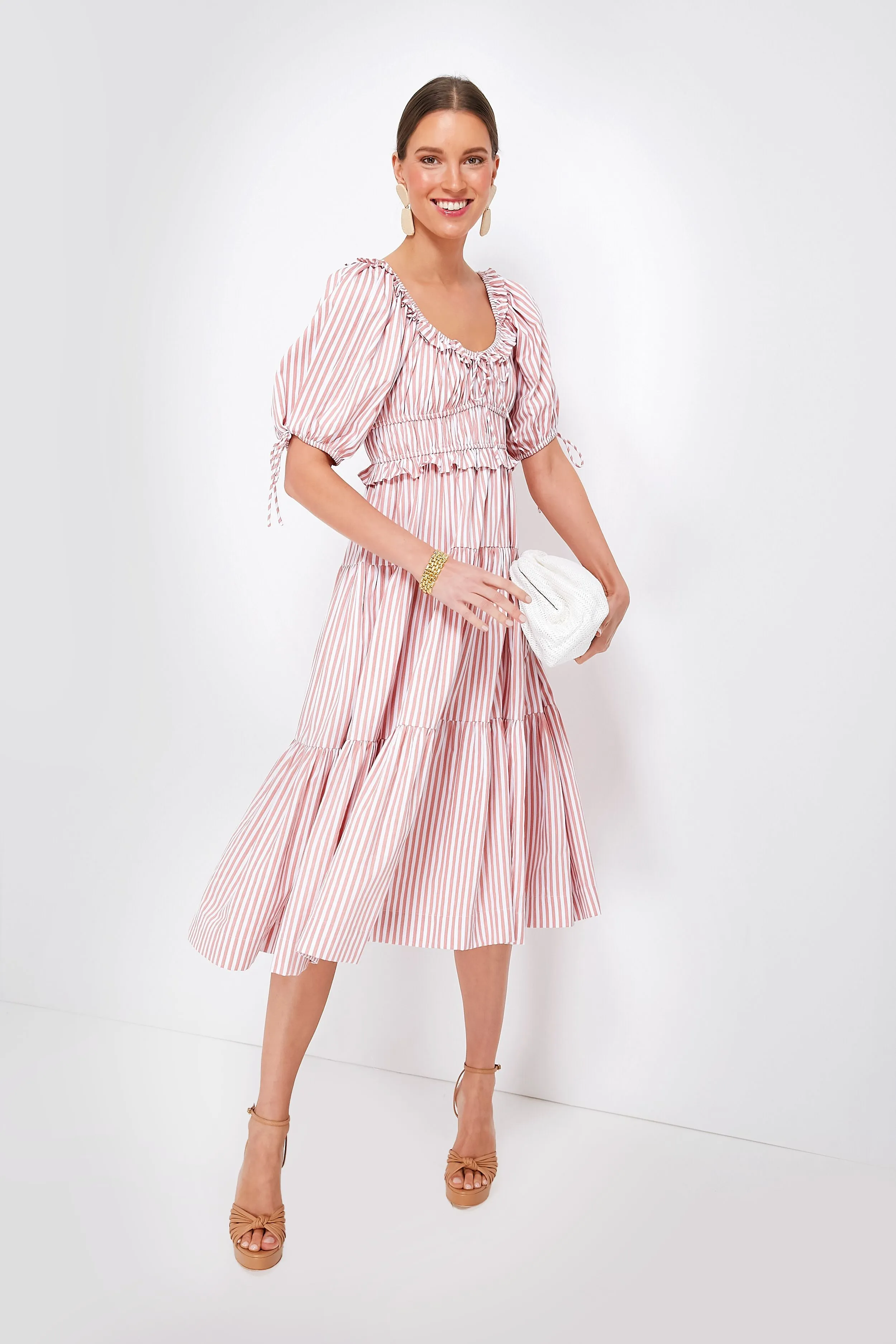 Pink Striped Brielle Midi Dress sold by Tuckernuck product image thumbnail 2