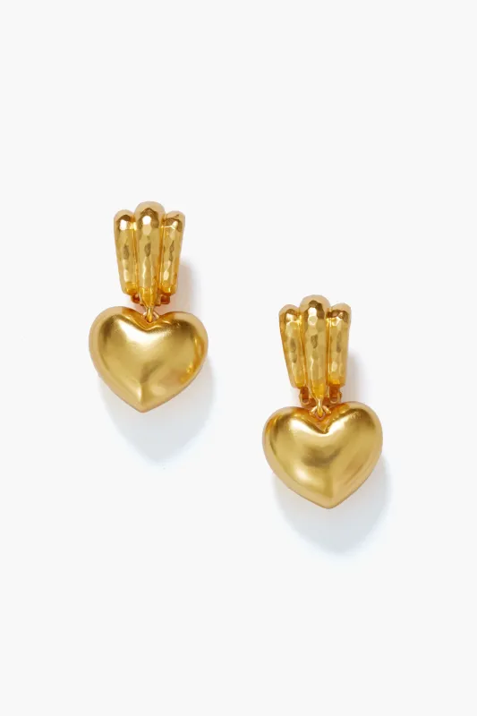 Gold Little Love Bubble Earrings made by Tuckernuck