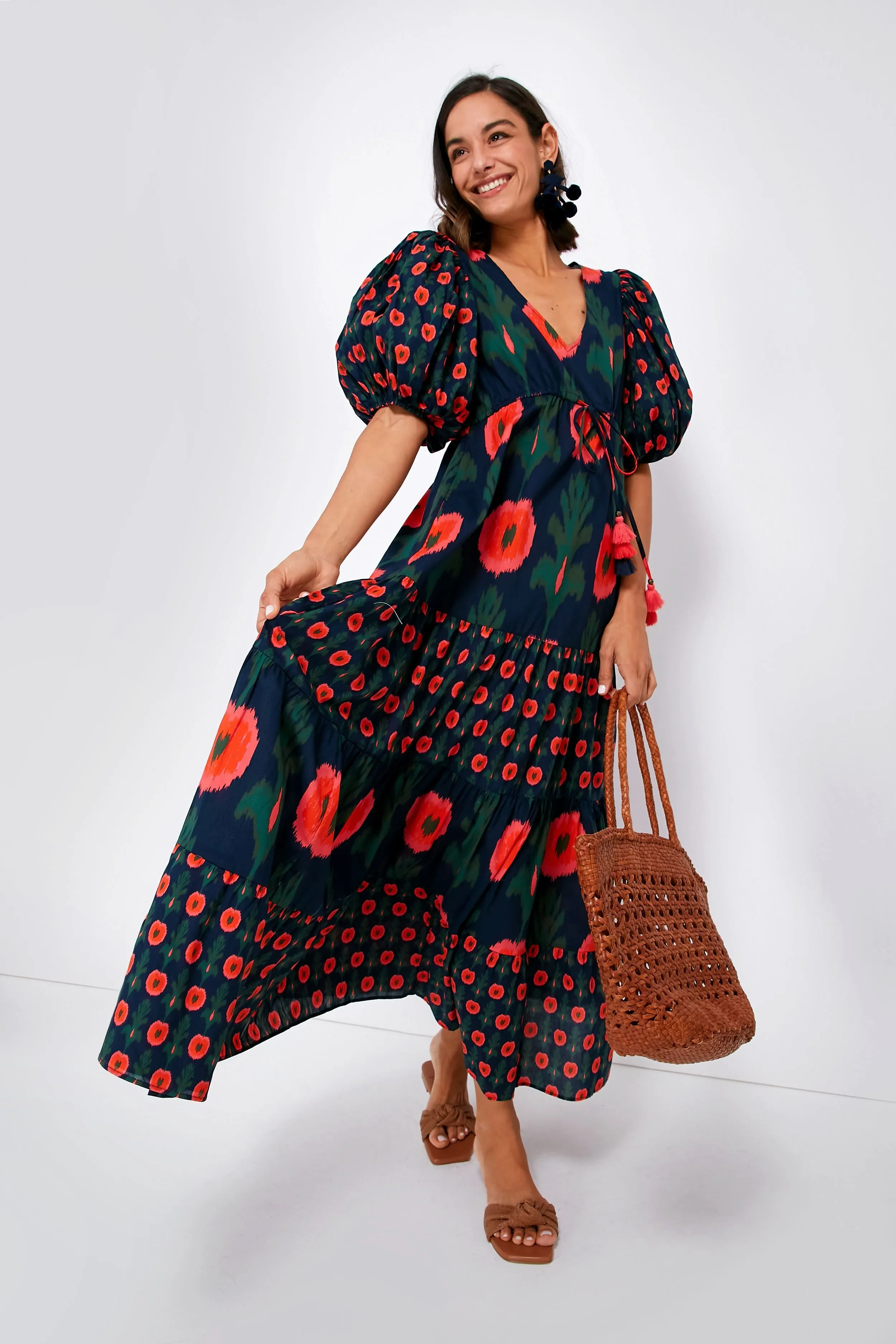 Hanging Flower Midnight Navy Vilette Dress sold by Tuckernuck product image thumbnail 2