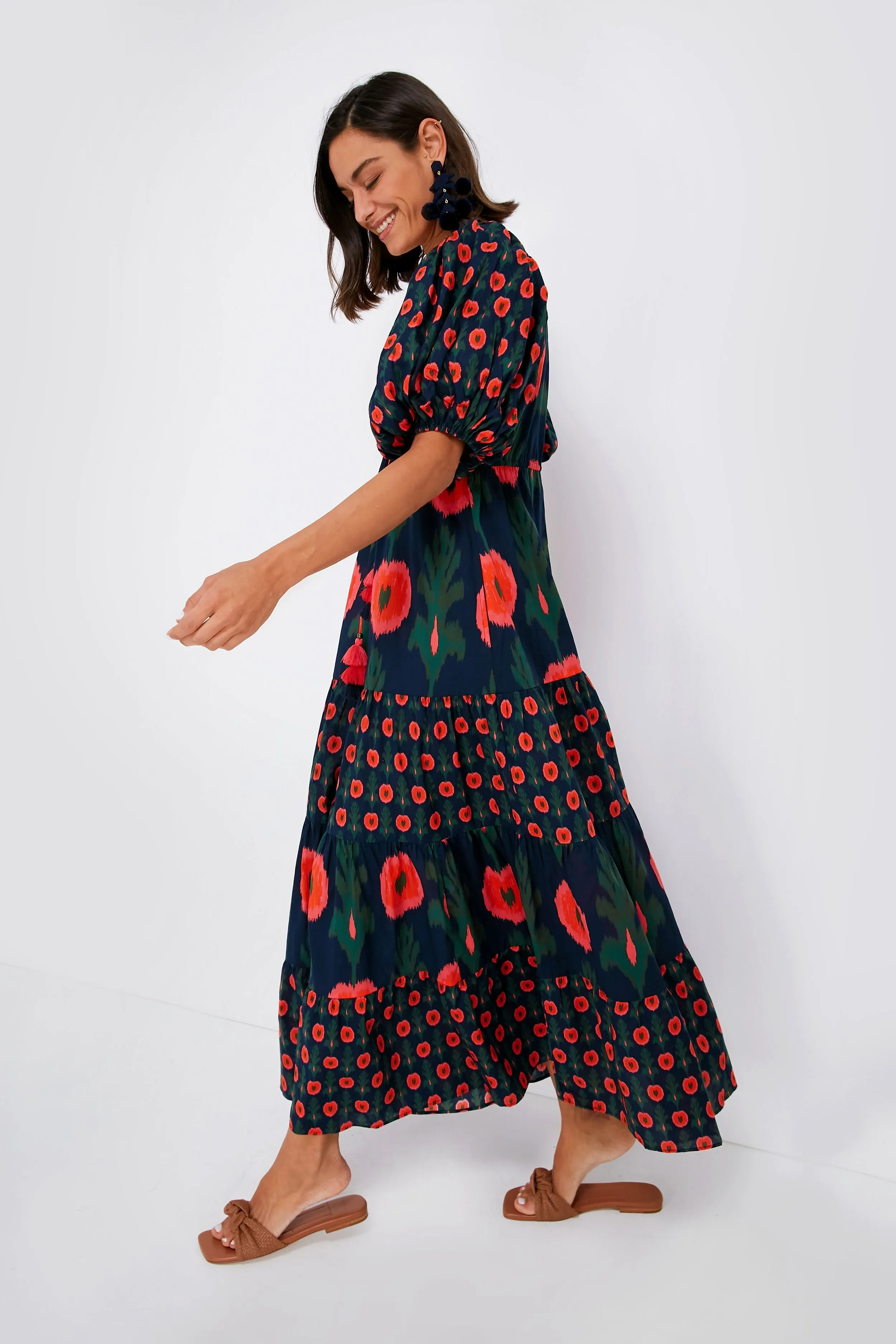 Hanging Flower Midnight Navy Vilette Dress sold by Tuckernuck product image thumbnail 3