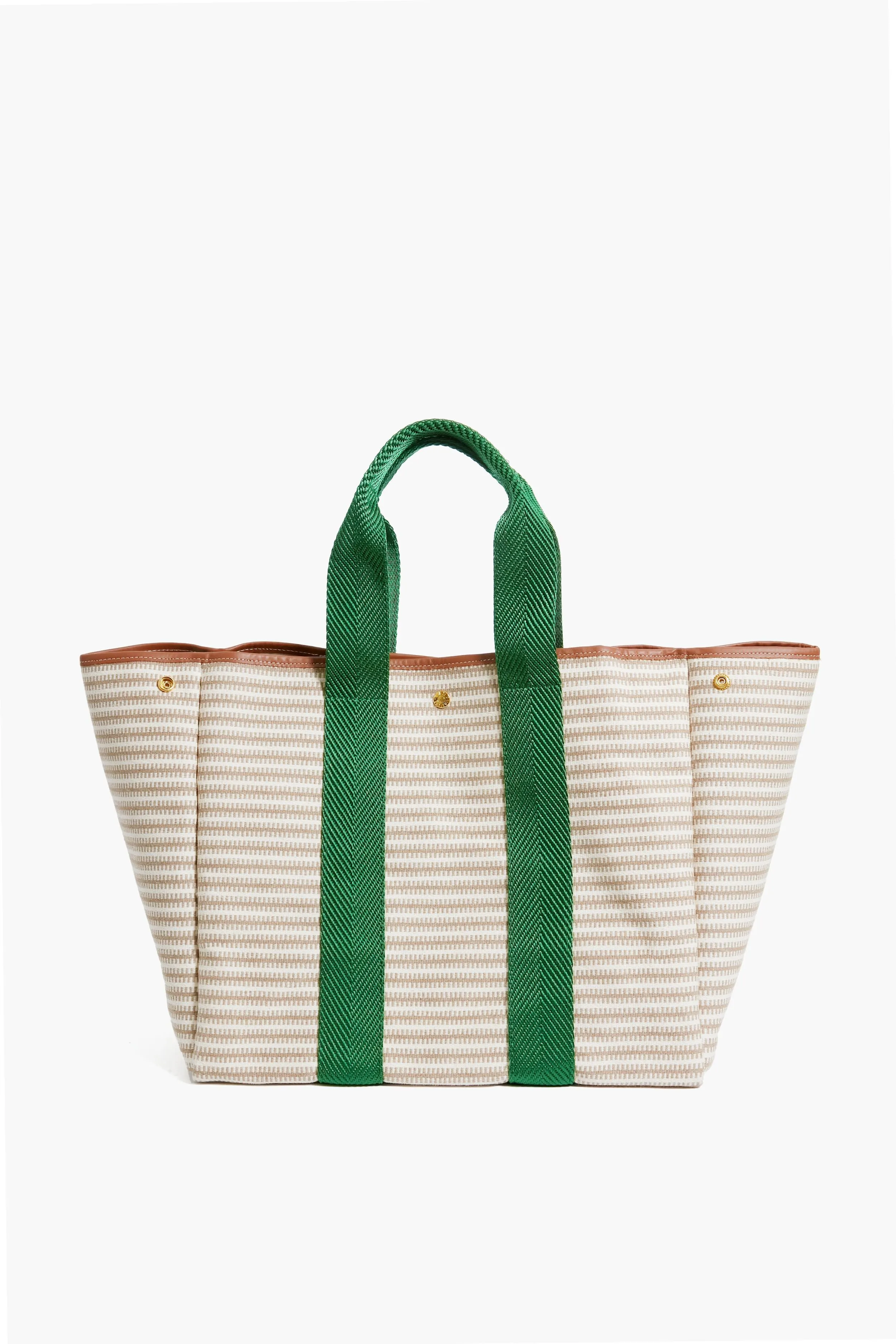 Beige Traversee L Zip Tote sold by Tuckernuck