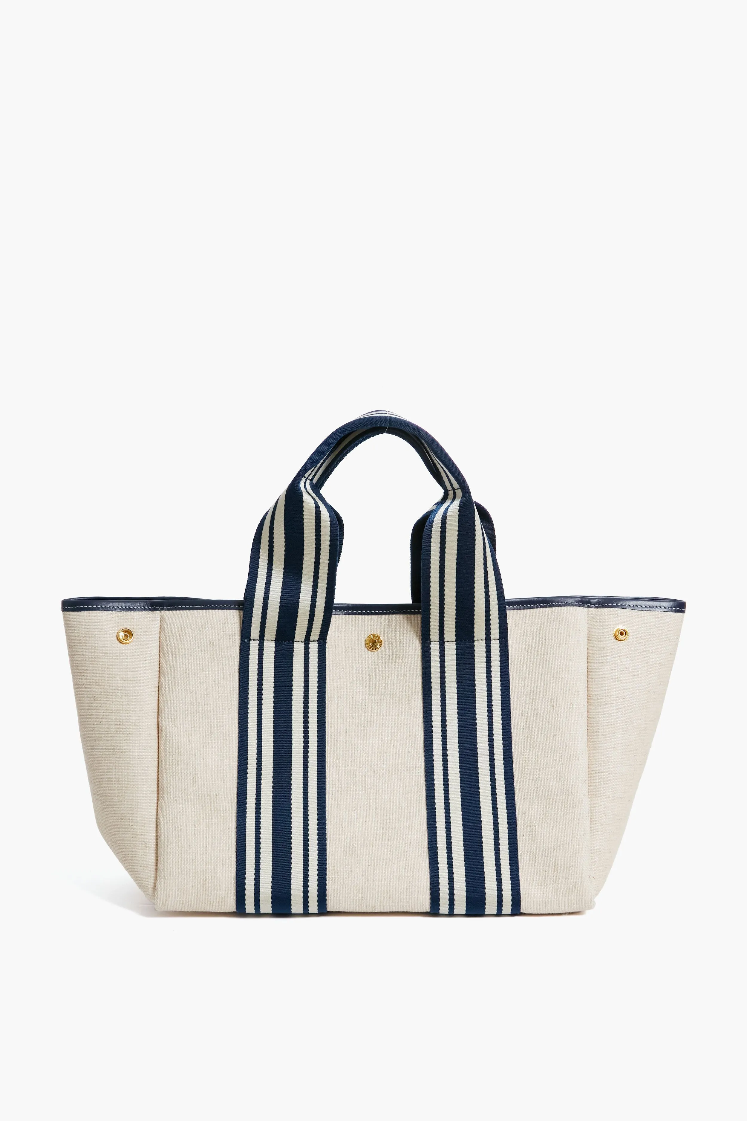 Navy Equestrian Traversee M Linen Tote sold by Tuckernuck