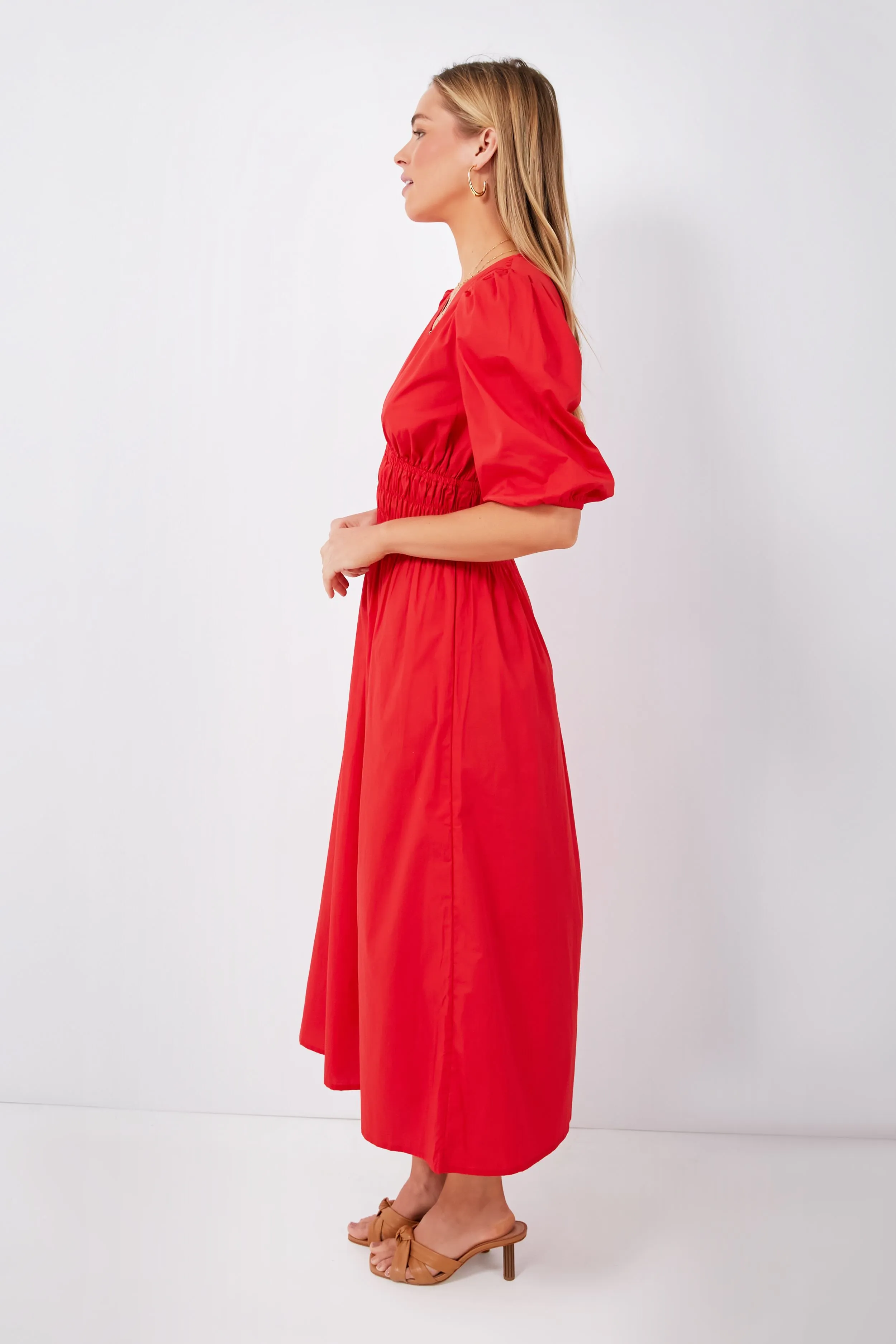 Cherry Tomato Agnata Midi Dress sold by Tuckernuck product image thumbnail 3