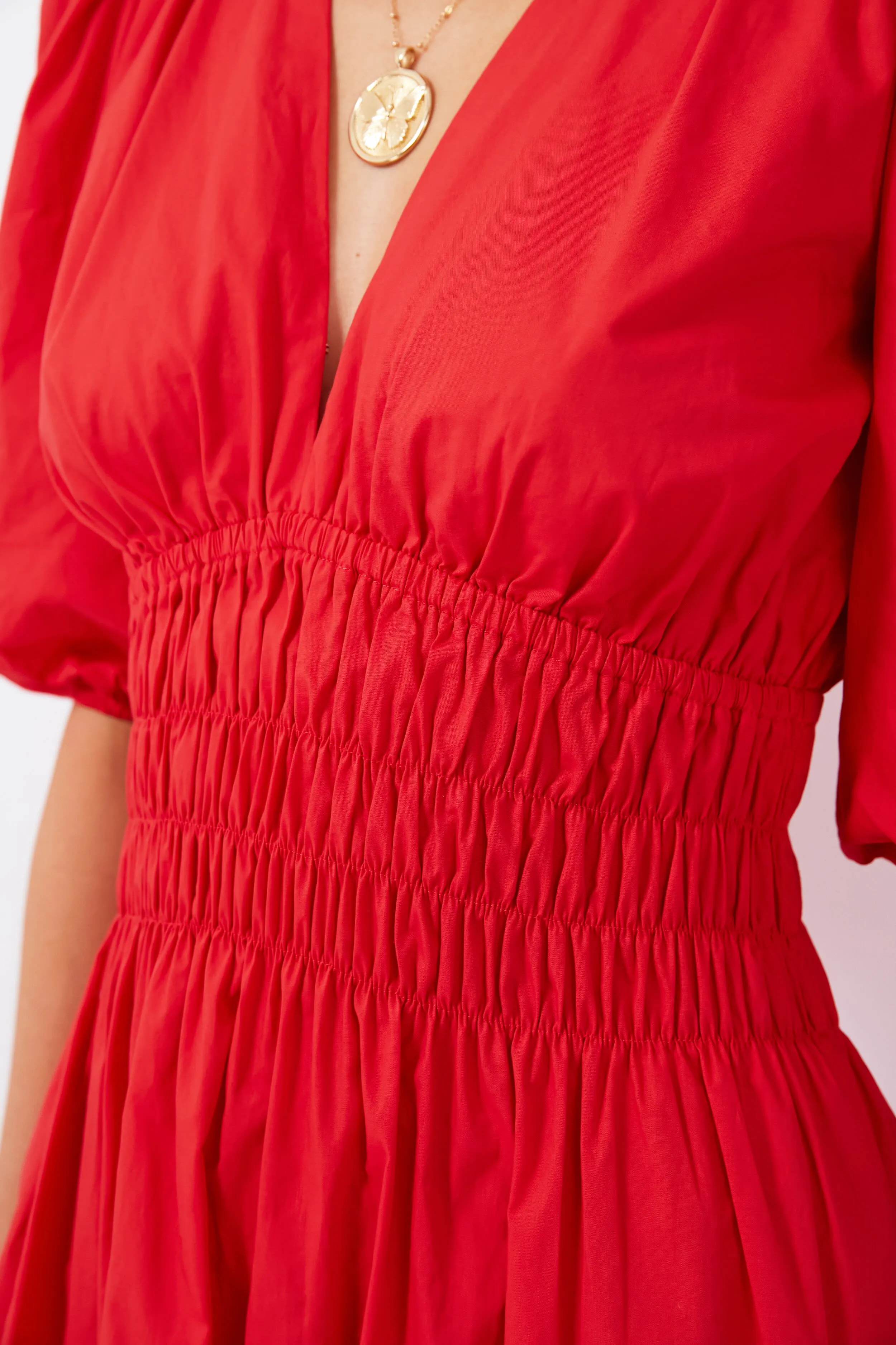 Cherry Tomato Agnata Midi Dress sold by Tuckernuck product image thumbnail 5