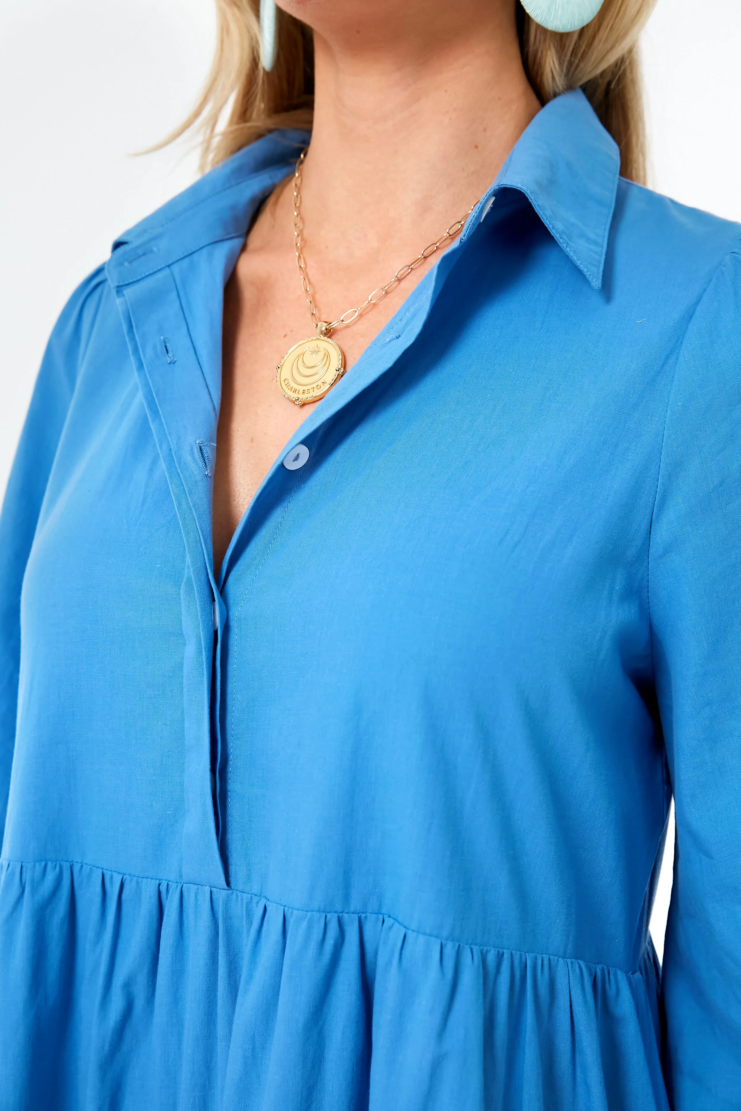 Cyprus Blue Mabel Maxi Dress sold by Tuckernuck product image thumbnail 5