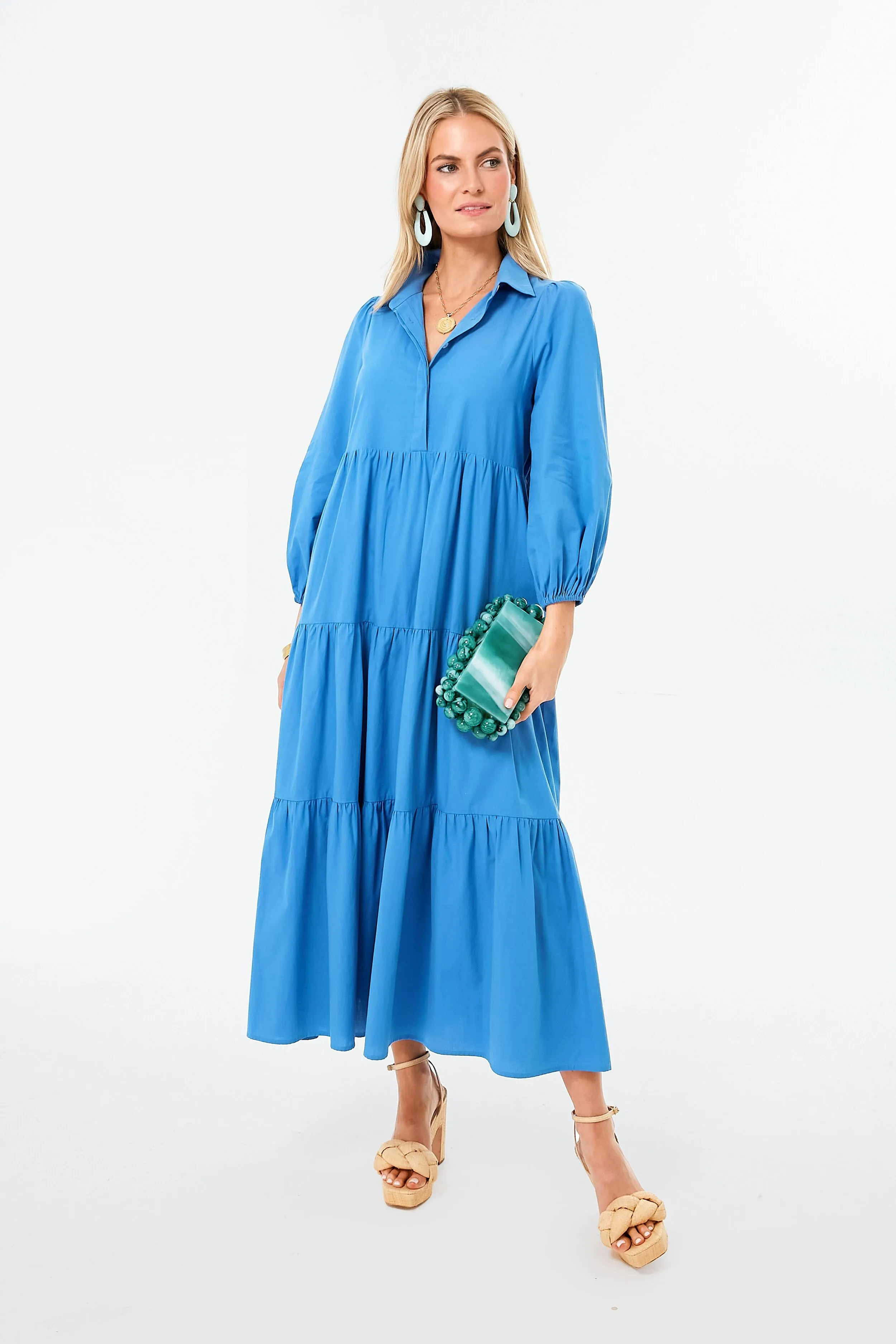 Cyprus Blue Mabel Maxi Dress sold by Tuckernuck product image thumbnail 2