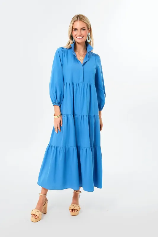 Cyprus Blue Mabel Maxi Dress made by Pomander Place