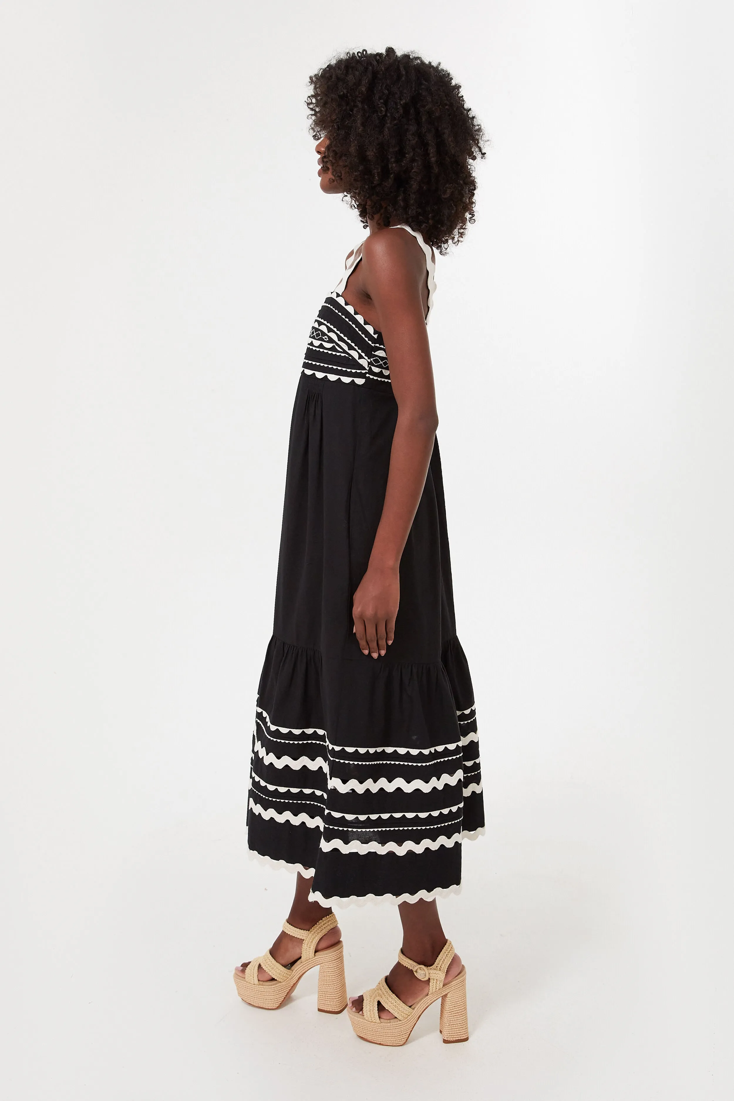 Black Ryleigh Ric Rac Sleeveless Dress sold by Tuckernuck product image thumbnail 3