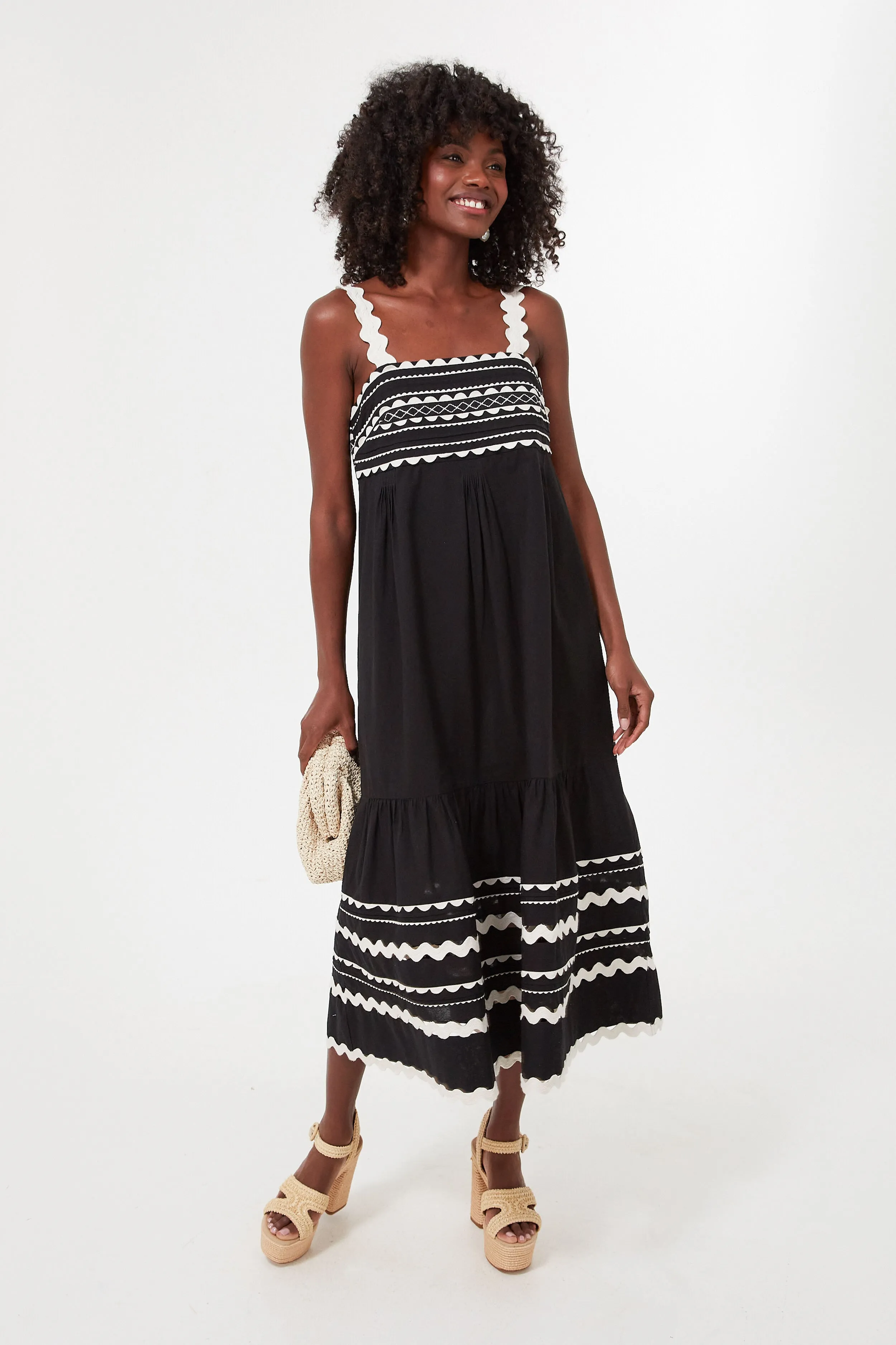 Black Ryleigh Ric Rac Sleeveless Dress sold by Tuckernuck product image thumbnail 2