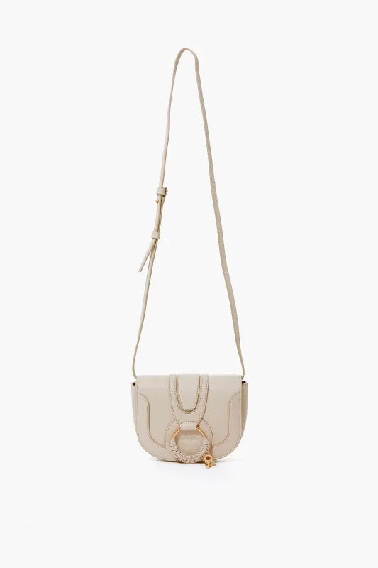 Cement Beige Leather Mini Hana Bag made by See By Chloe