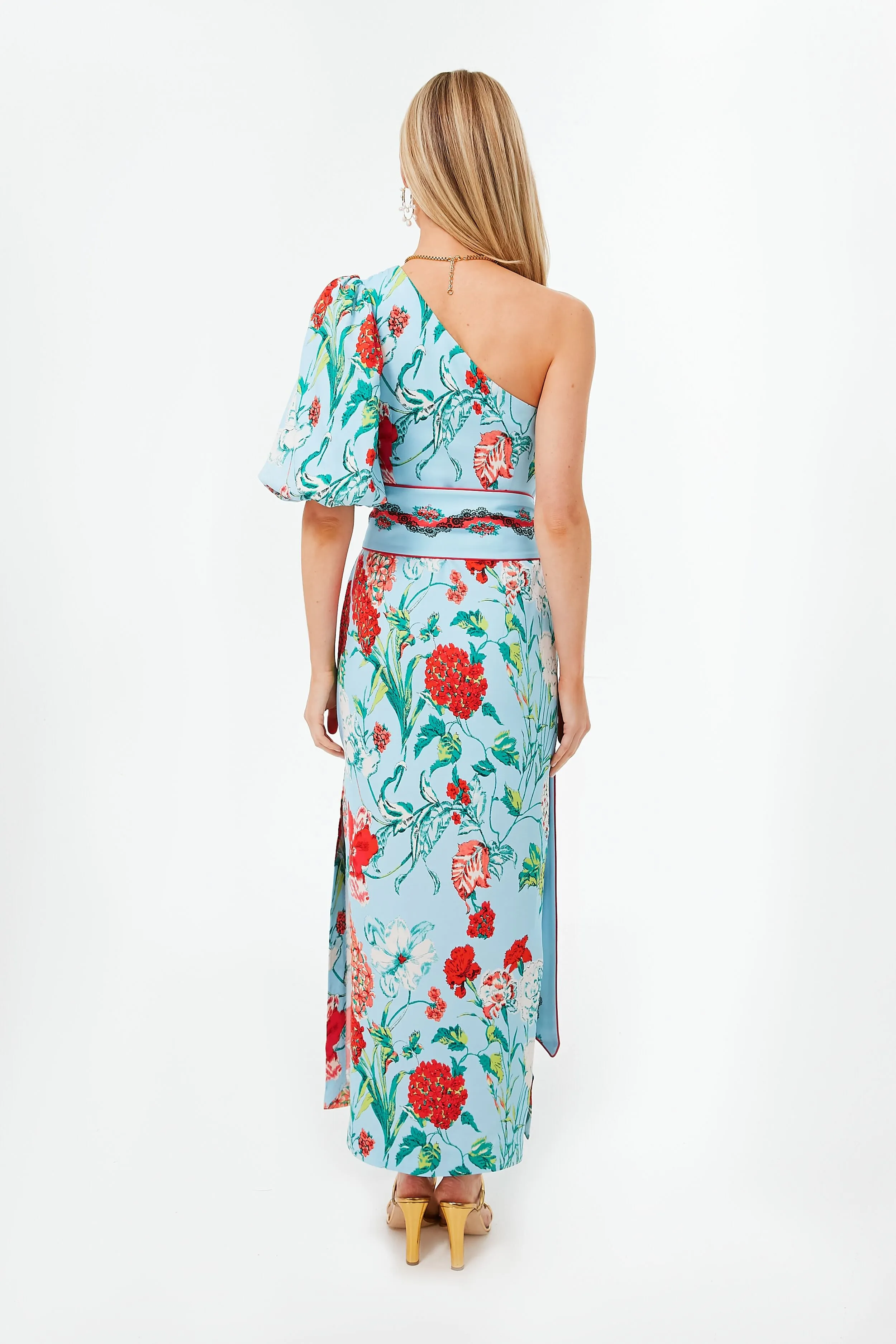 Floral Dew One Shoulder Lucia Dress sold by Tuckernuck product image thumbnail 4